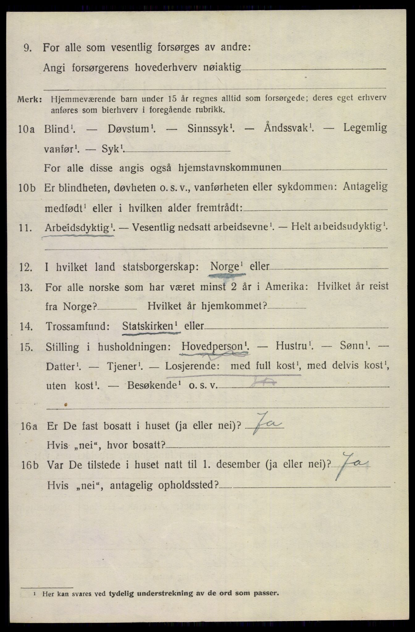 SAKO, 1920 census for Siljan, 1920, p. 2366