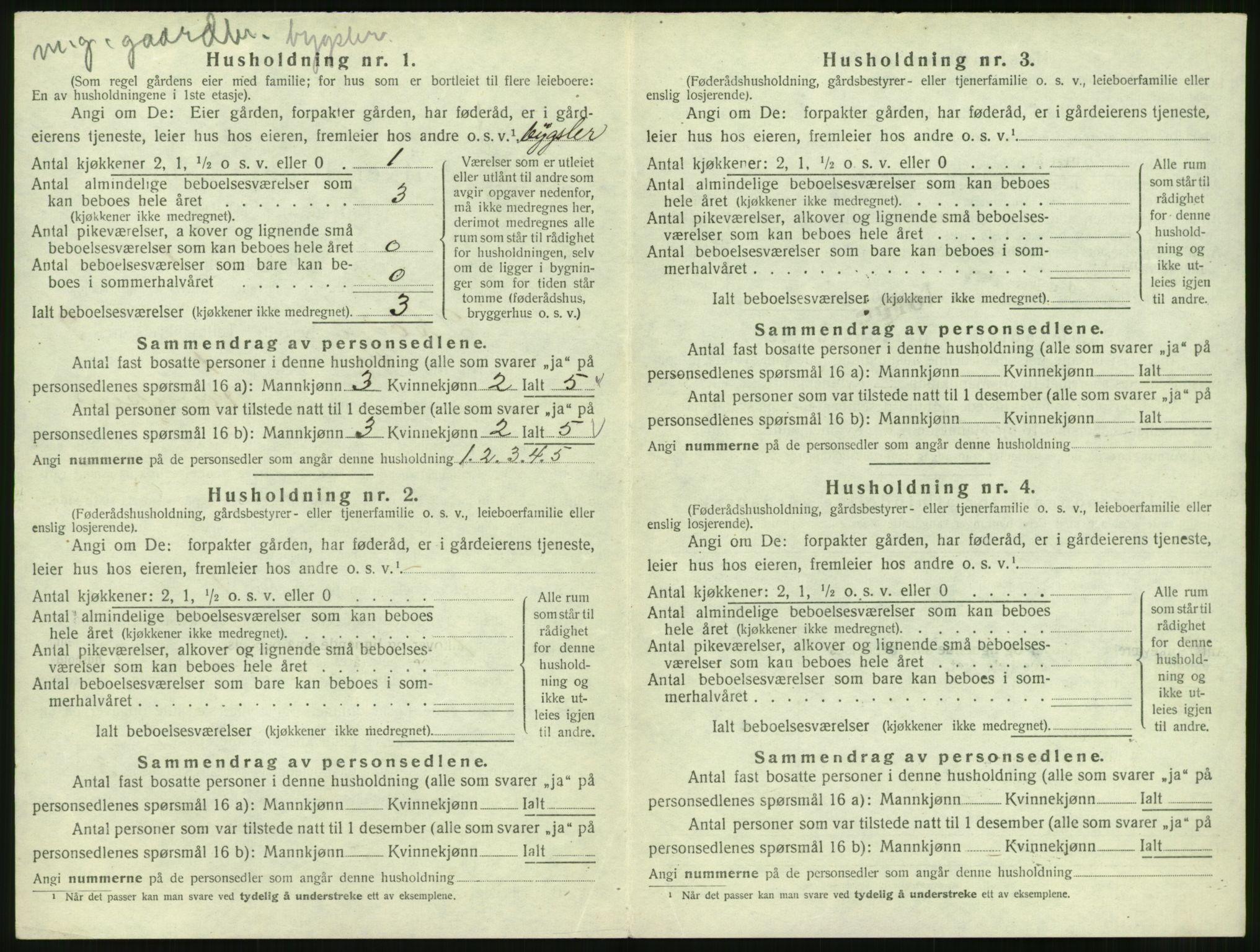 SAT, 1920 census for Skodje, 1920, p. 608