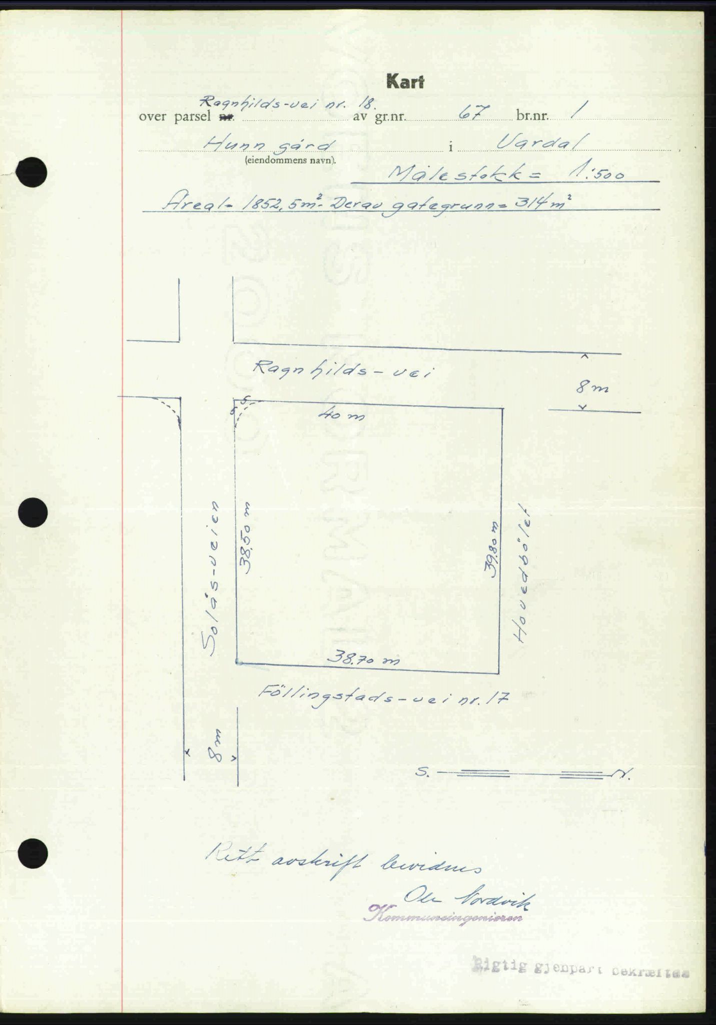 Toten tingrett, SAH/TING-006/H/Hb/Hbc/L0020: Mortgage book no. Hbc-20, 1948-1948, Diary no: : 2541/1948