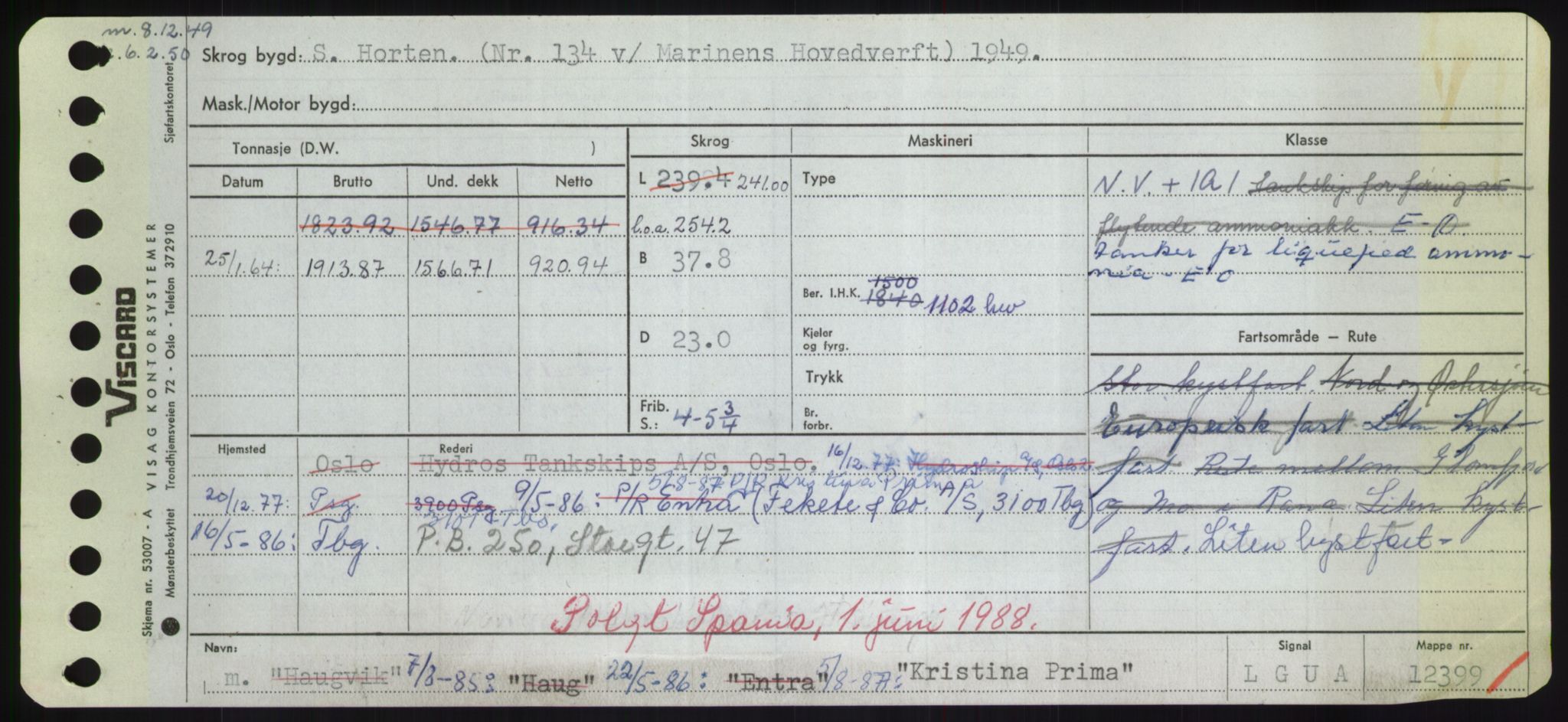 Sjøfartsdirektoratet med forløpere, Skipsmålingen, AV/RA-S-1627/H/Hd/L0021: Fartøy, Kor-Kår, p. 179