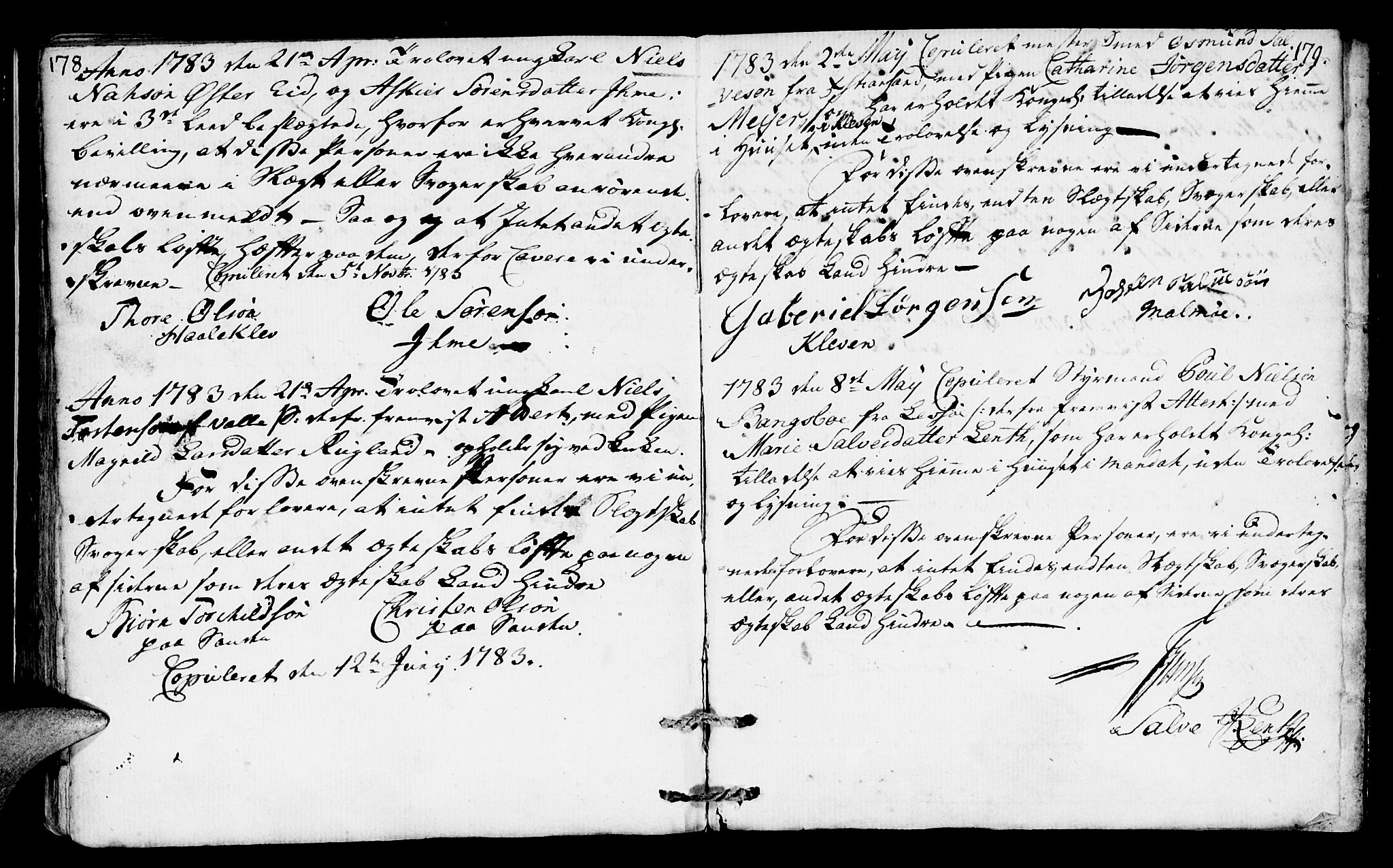 Mandal sokneprestkontor, AV/SAK-1111-0030/F/Fa/Faa/L0006: Parish register (official) no. A 6, 1755-1783, p. 178-179