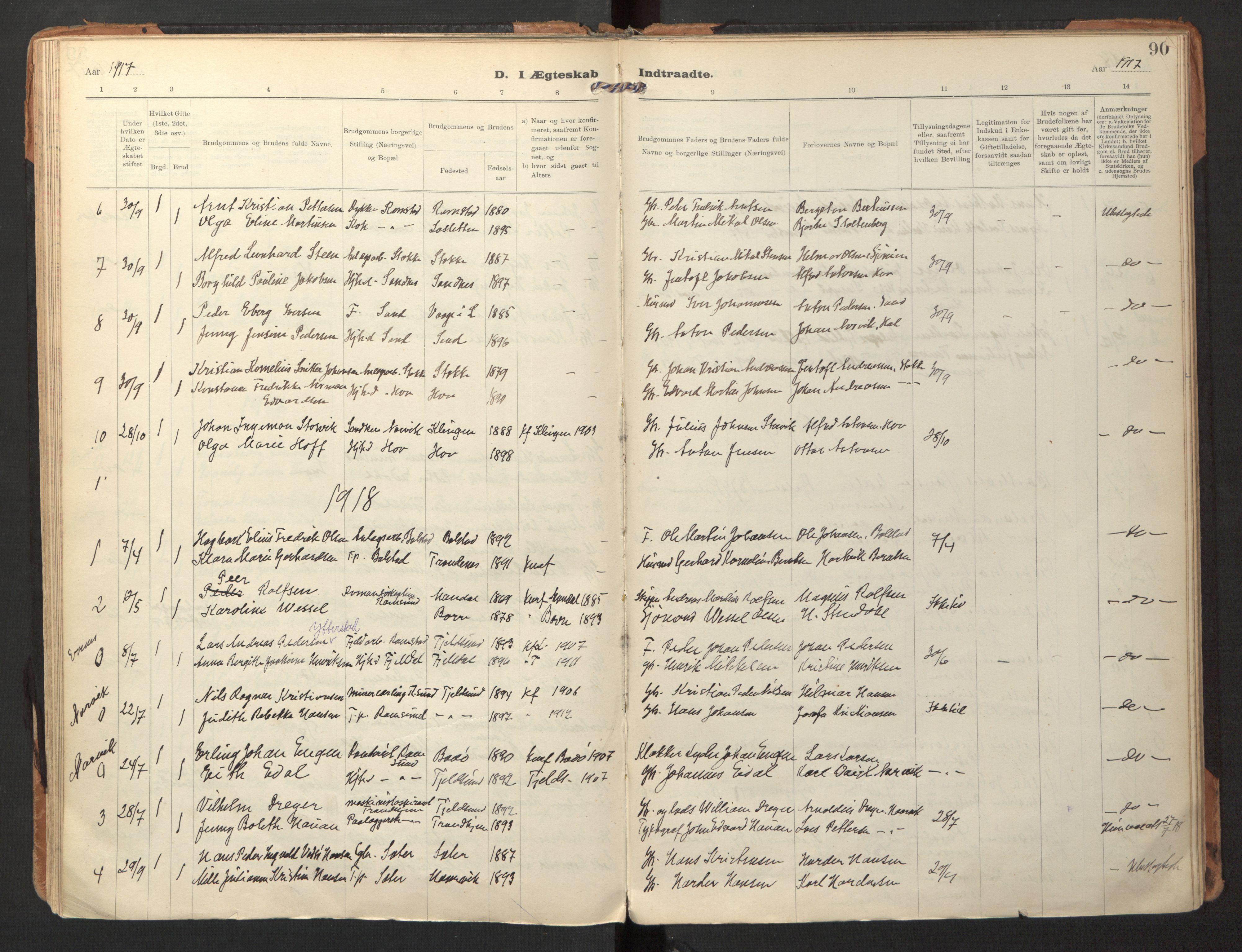 Ministerialprotokoller, klokkerbøker og fødselsregistre - Nordland, AV/SAT-A-1459/865/L0928: Parish register (official) no. 865A06, 1913-1926, p. 90