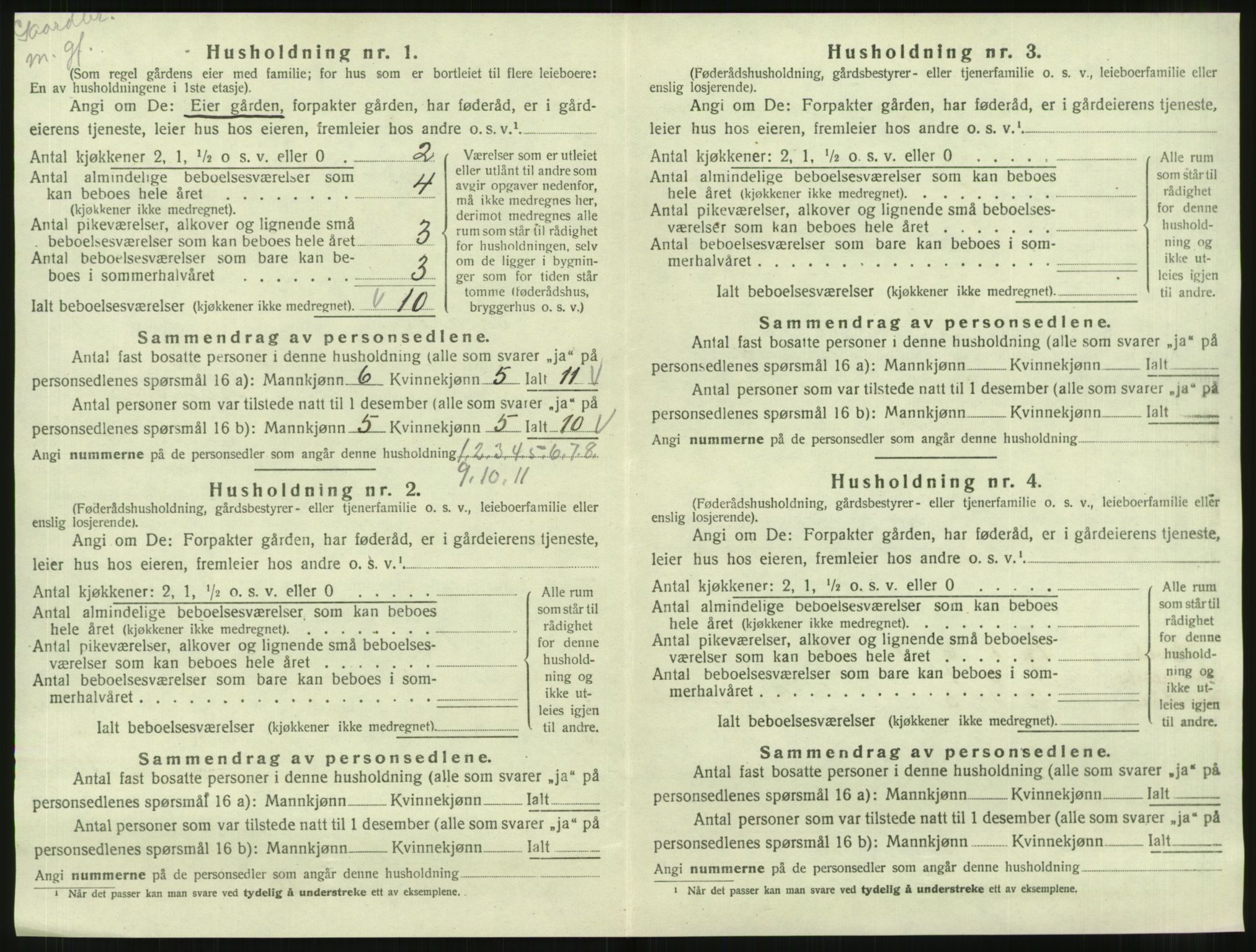 SAT, 1920 census for Snåsa, 1920, p. 61