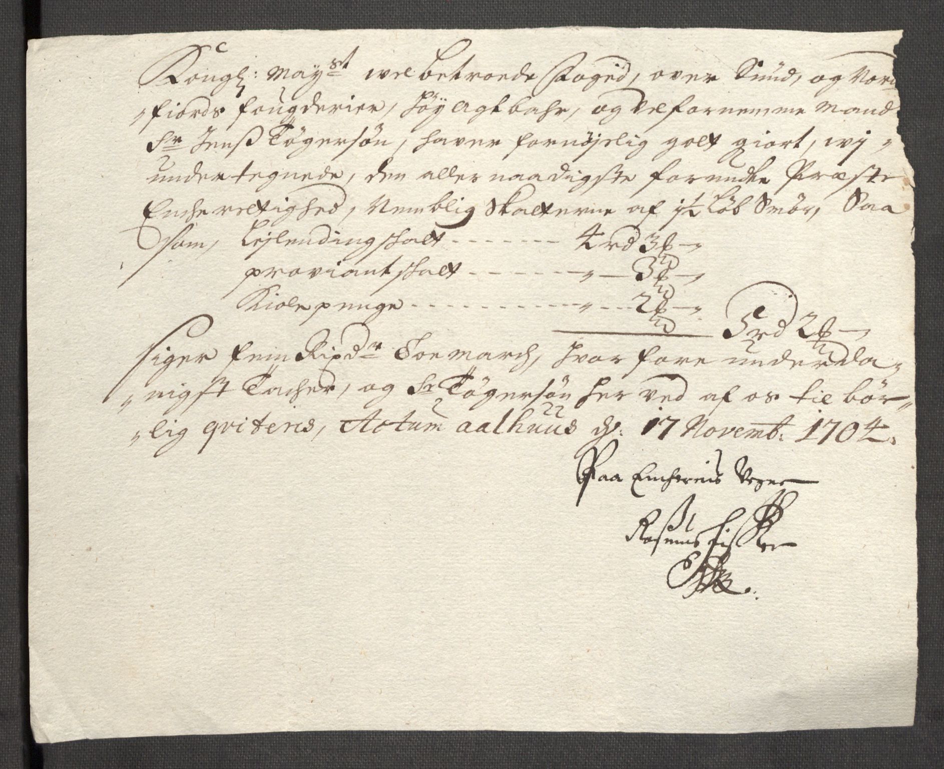 Rentekammeret inntil 1814, Reviderte regnskaper, Fogderegnskap, RA/EA-4092/R53/L3428: Fogderegnskap Sunn- og Nordfjord, 1704, p. 255