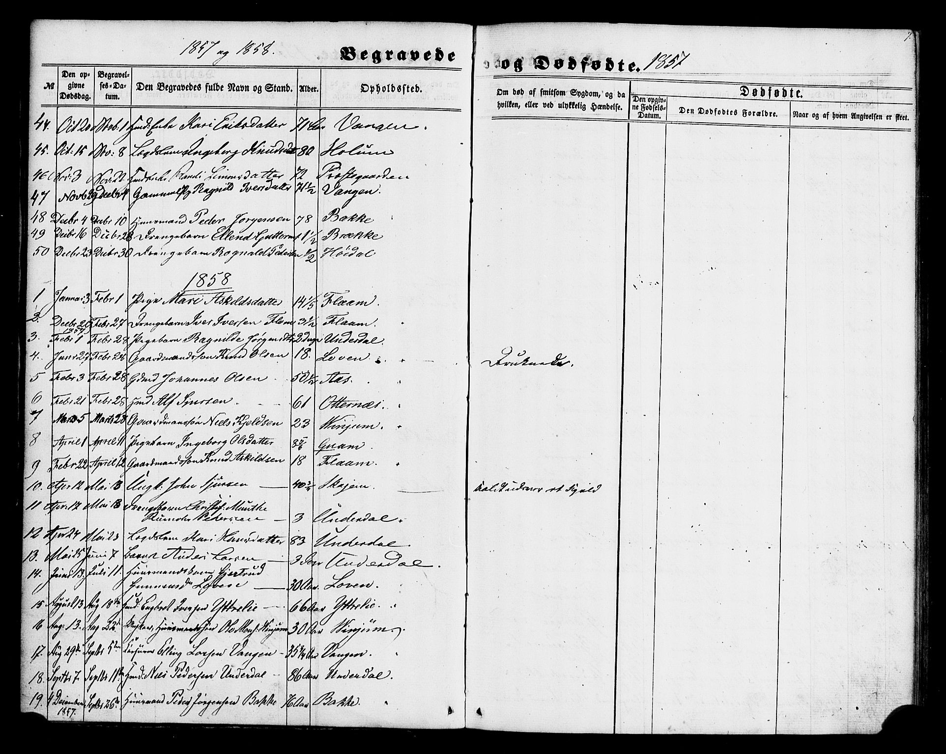 Aurland sokneprestembete, SAB/A-99937/H/Ha/Haa/L0011: Parish register (official) no. A 11, 1857-1879, p. 7