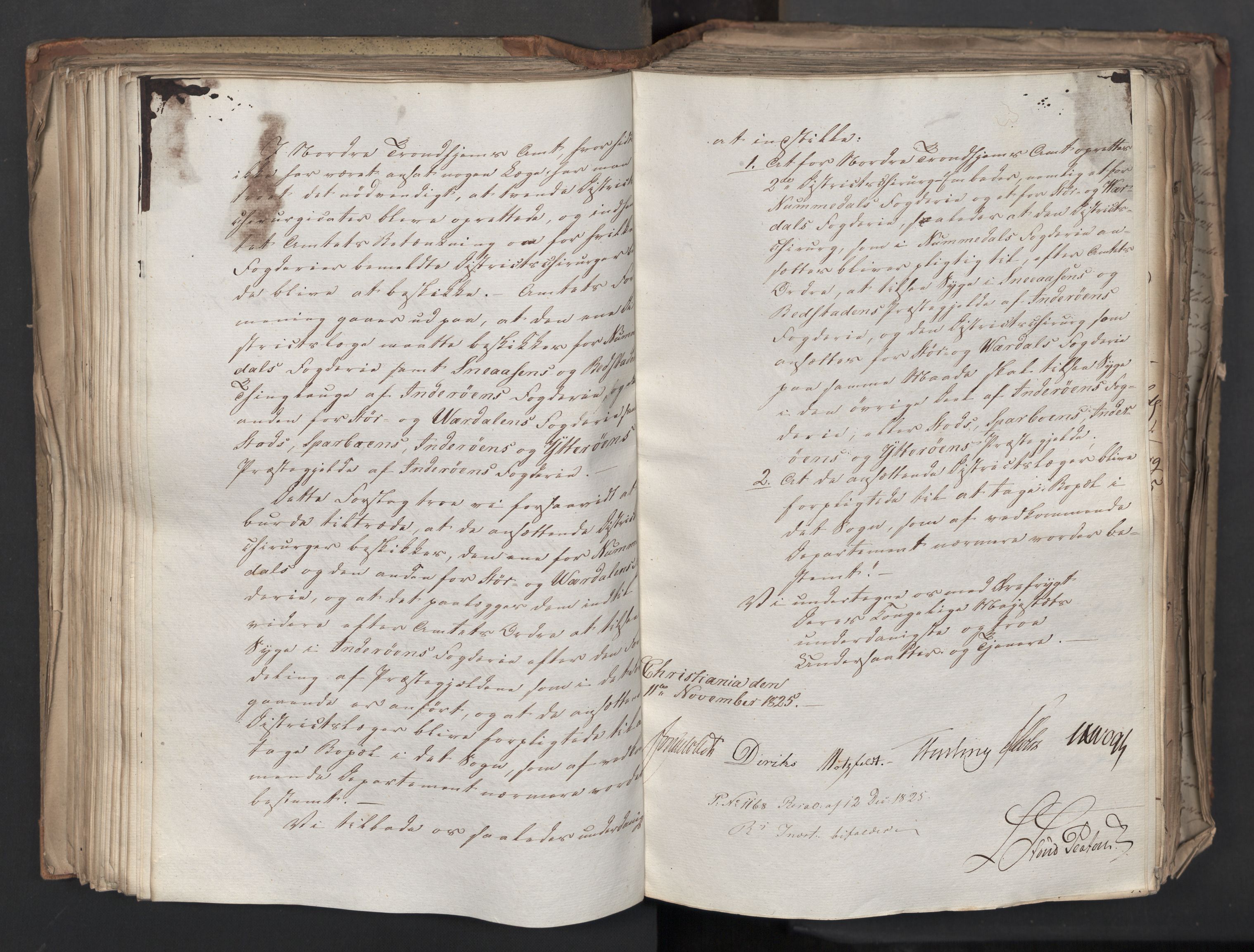 Statsrådsavdelingen i Stockholm, RA/S-1003/D/Da/L0044: Regjeringsinnstillinger nr. 2846-3066, 1825, p. 212