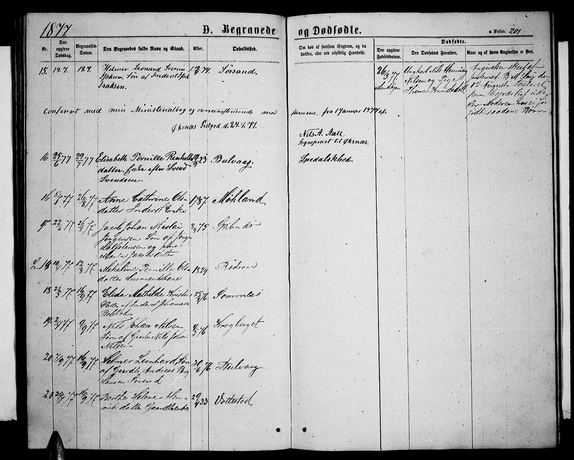 Ministerialprotokoller, klokkerbøker og fødselsregistre - Nordland, AV/SAT-A-1459/893/L1348: Parish register (copy) no. 893C03, 1867-1877, p. 201