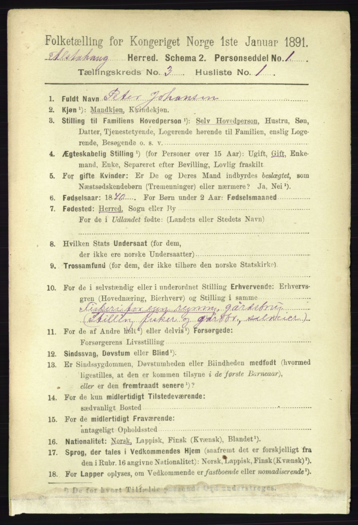 RA, 1891 census for 1820 Alstahaug, 1891, p. 1094