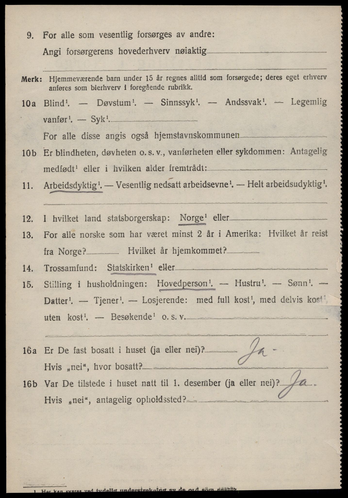 SAT, 1920 census for Ørsta, 1920, p. 7087