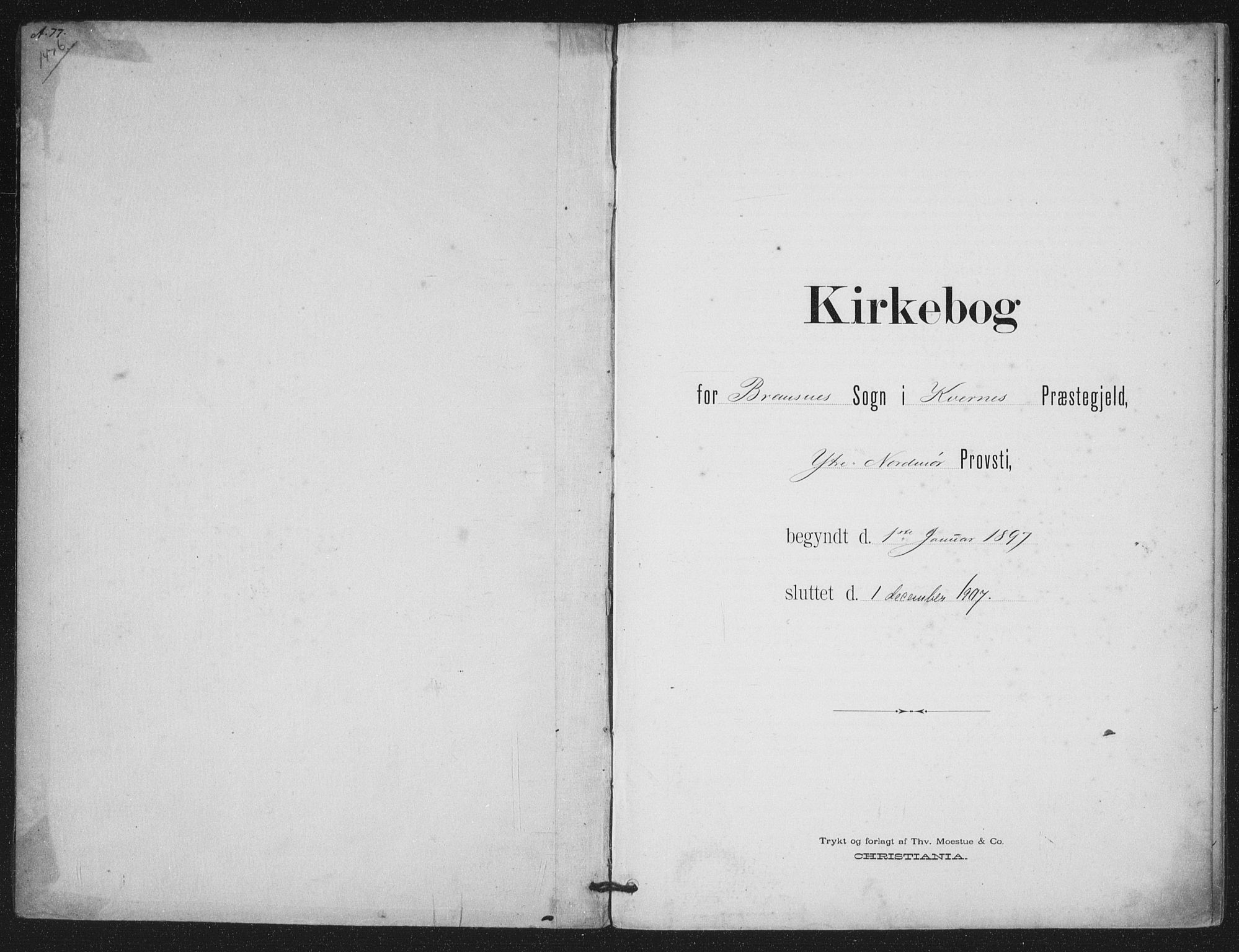 Ministerialprotokoller, klokkerbøker og fødselsregistre - Møre og Romsdal, SAT/A-1454/569/L0821: Parish register (official) no. 569A07, 1897-1907