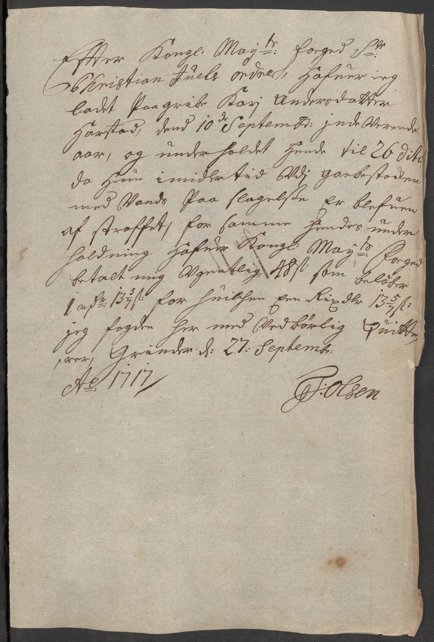 Rentekammeret inntil 1814, Reviderte regnskaper, Fogderegnskap, AV/RA-EA-4092/R13/L0856: Fogderegnskap Solør, Odal og Østerdal, 1717, p. 256