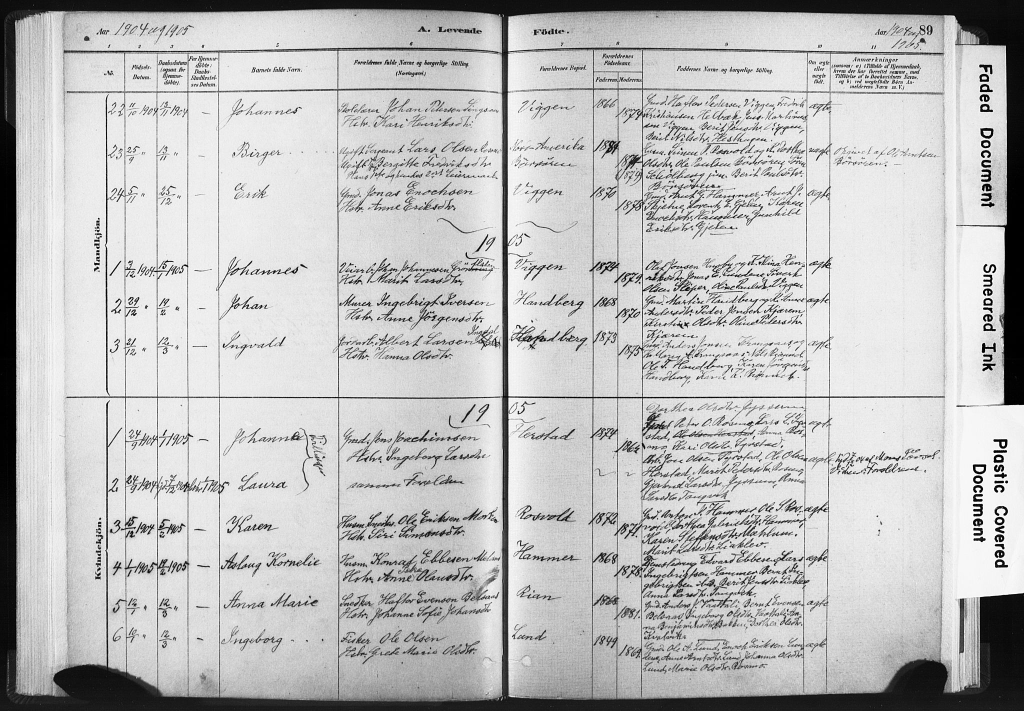 Ministerialprotokoller, klokkerbøker og fødselsregistre - Sør-Trøndelag, SAT/A-1456/665/L0773: Parish register (official) no. 665A08, 1879-1905, p. 89