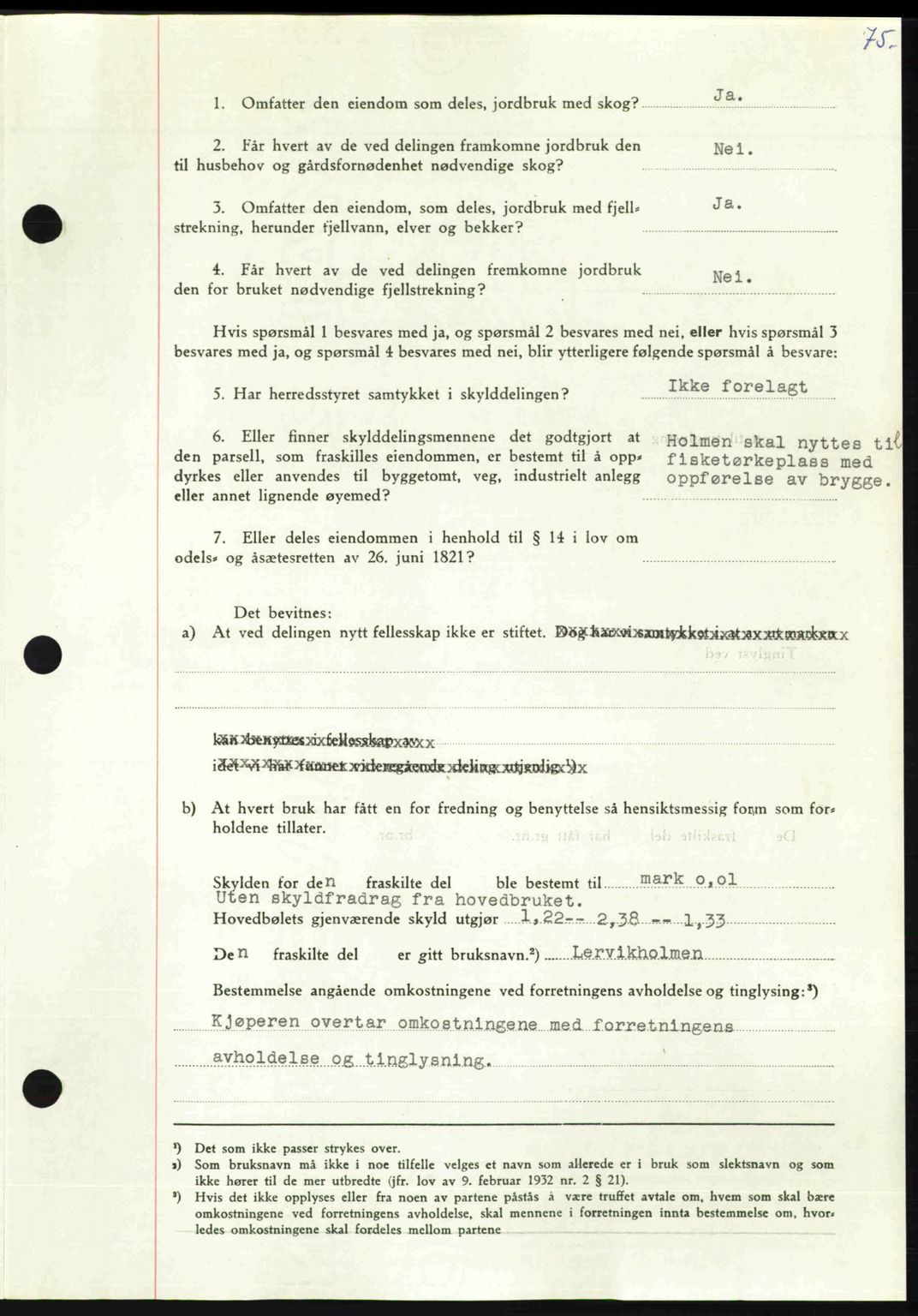 Nordmøre sorenskriveri, AV/SAT-A-4132/1/2/2Ca: Mortgage book no. A107, 1947-1948, Diary no: : 2913/1947