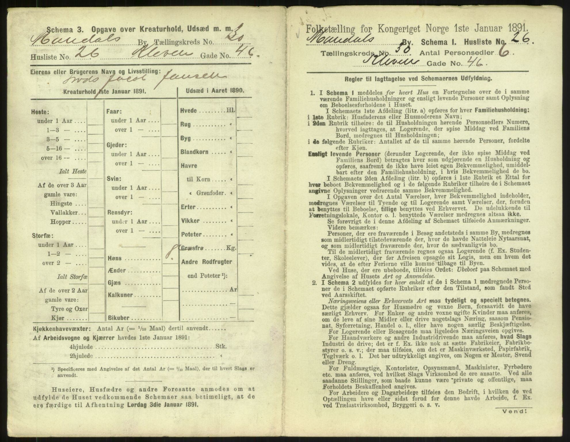 RA, 1891 census for 1002 Mandal, 1891, p. 1397