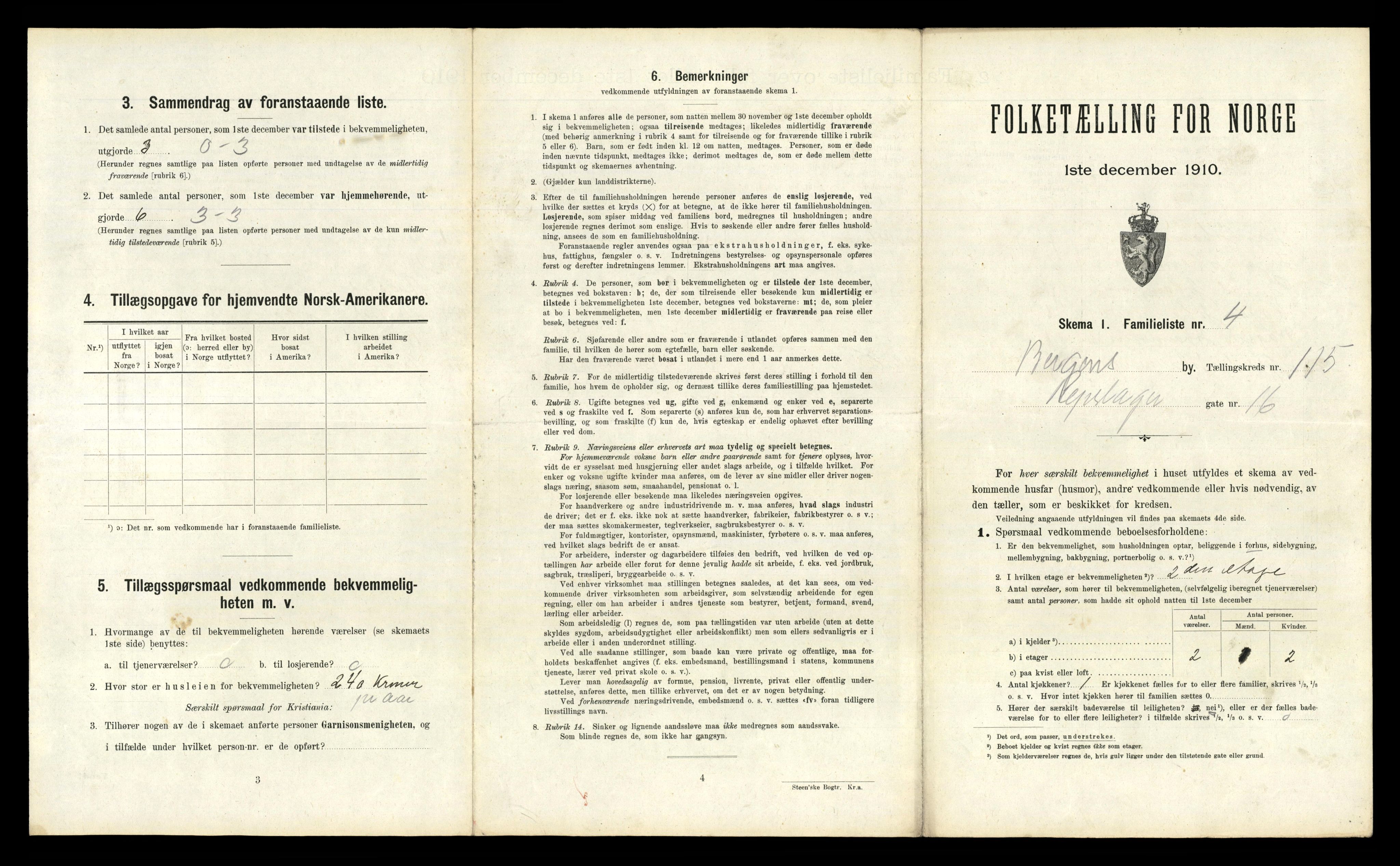 RA, 1910 census for Bergen, 1910, p. 40135