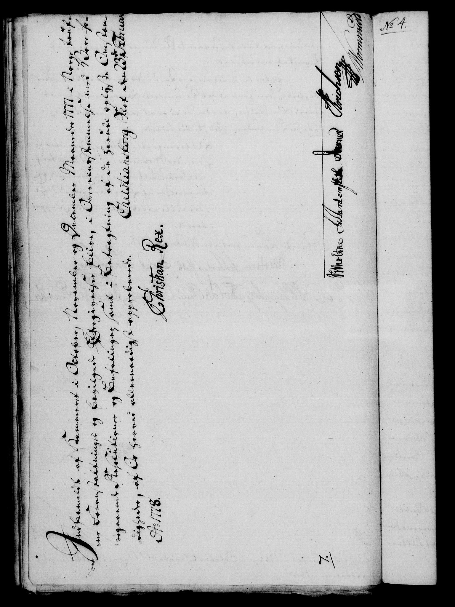 Rentekammeret, Kammerkanselliet, RA/EA-3111/G/Gf/Gfa/L0060: Norsk relasjons- og resolusjonsprotokoll (merket RK 52.60), 1778, p. 100