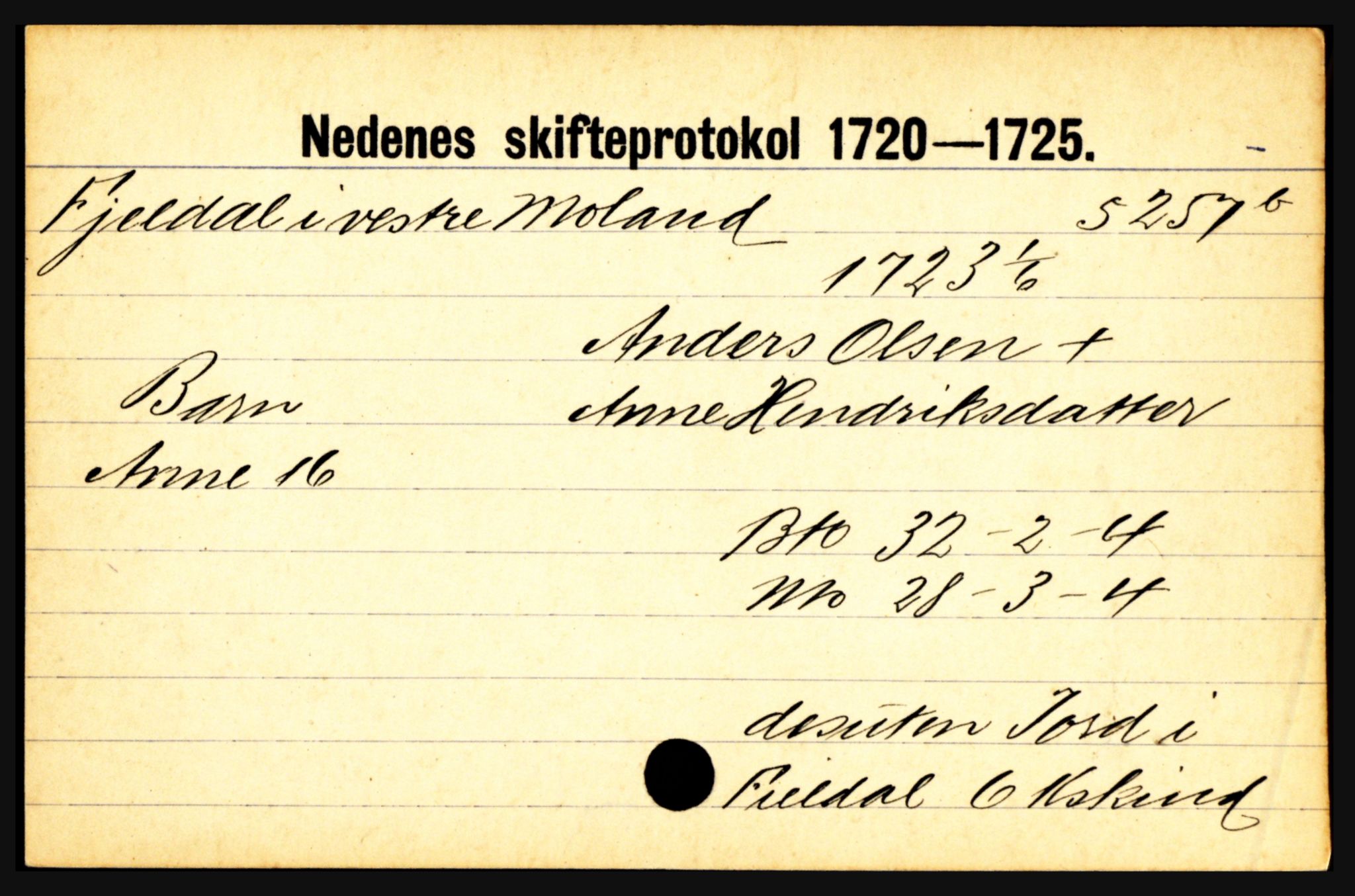 Nedenes sorenskriveri før 1824, AV/SAK-1221-0007/H, p. 6765