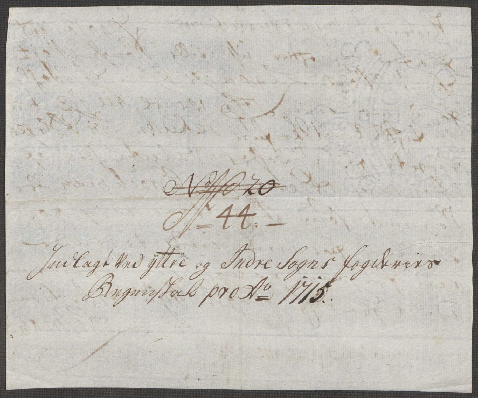 Rentekammeret inntil 1814, Reviderte regnskaper, Fogderegnskap, AV/RA-EA-4092/R52/L3320: Fogderegnskap Sogn, 1715-1716, p. 194