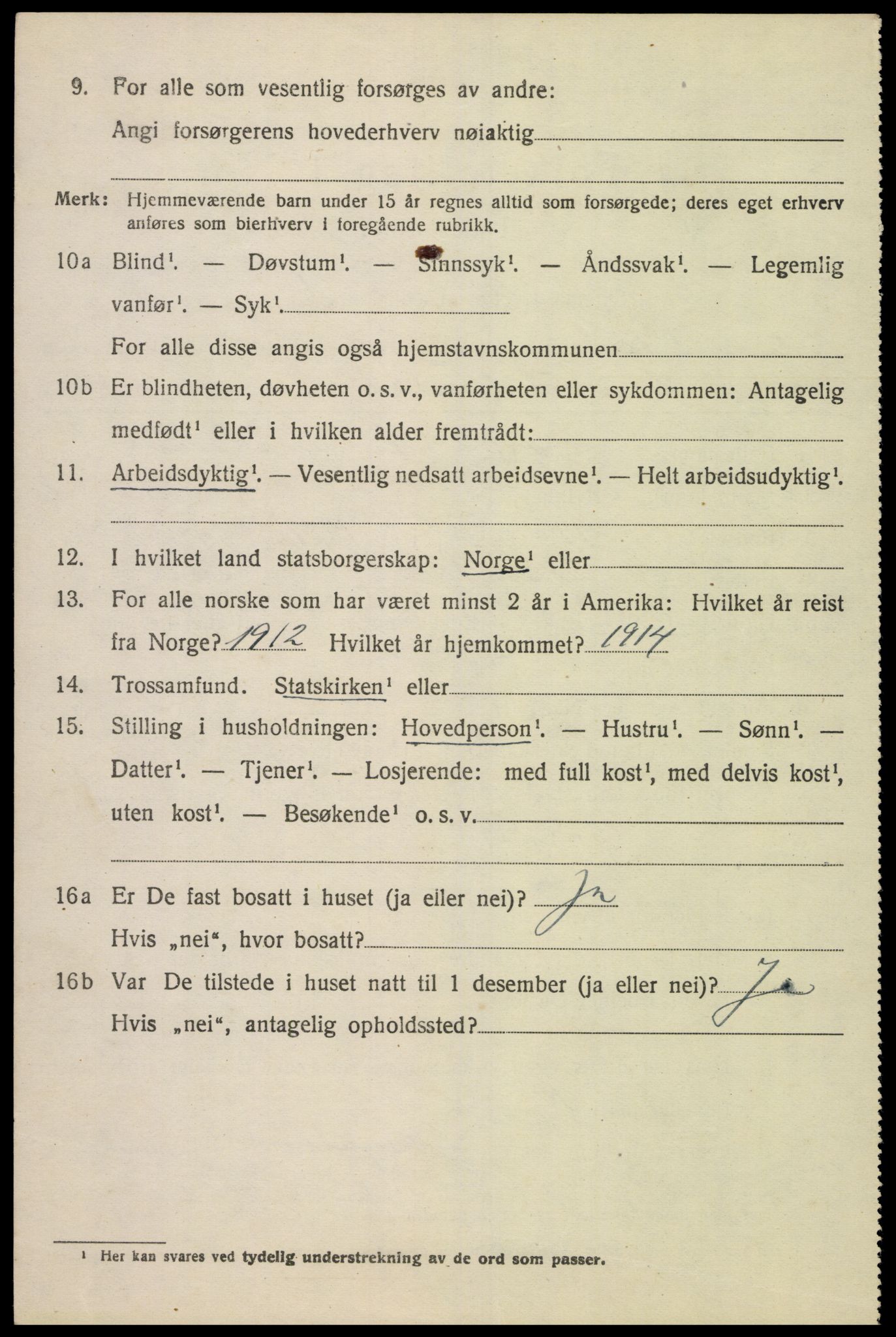 SAK, 1920 census for Åseral, 1920, p. 517