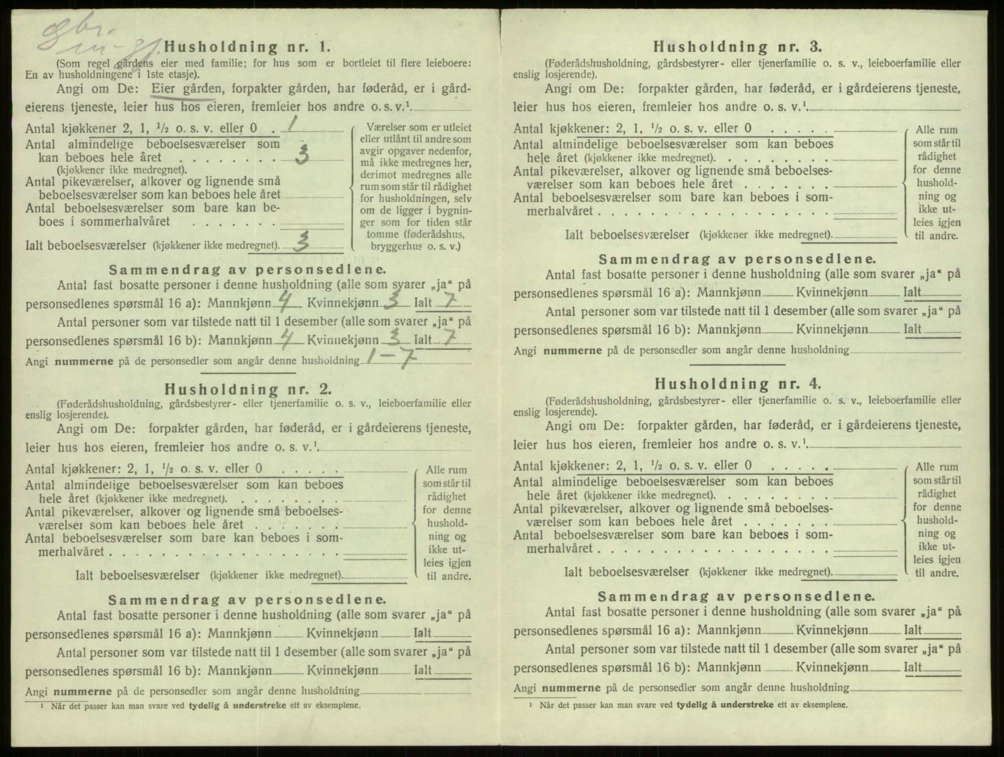 SAB, 1920 census for Davik, 1920, p. 541