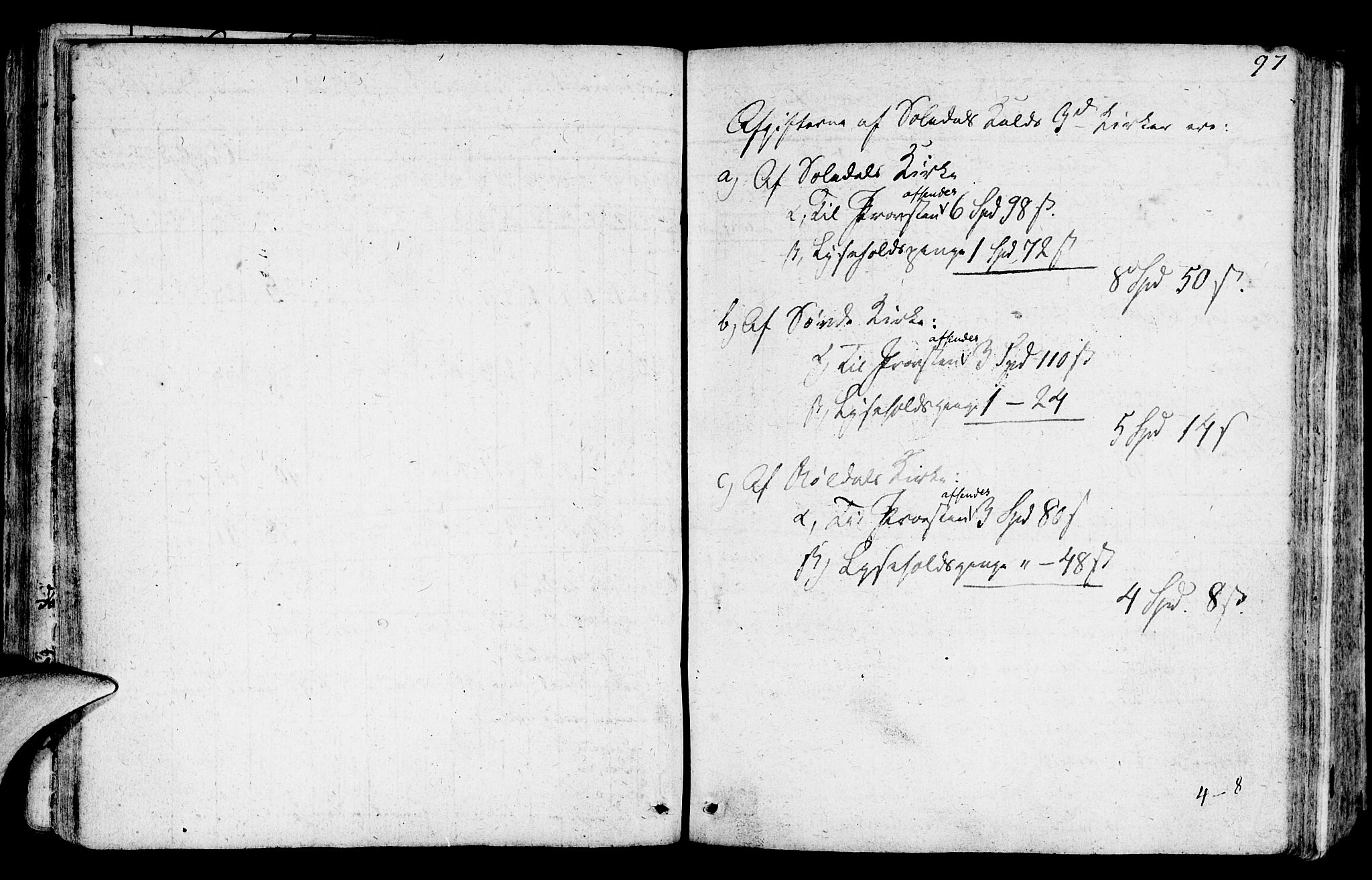 Suldal sokneprestkontor, SAST/A-101845/01/IV/L0004: Parish register (official) no. A 4, 1800-1816, p. 97