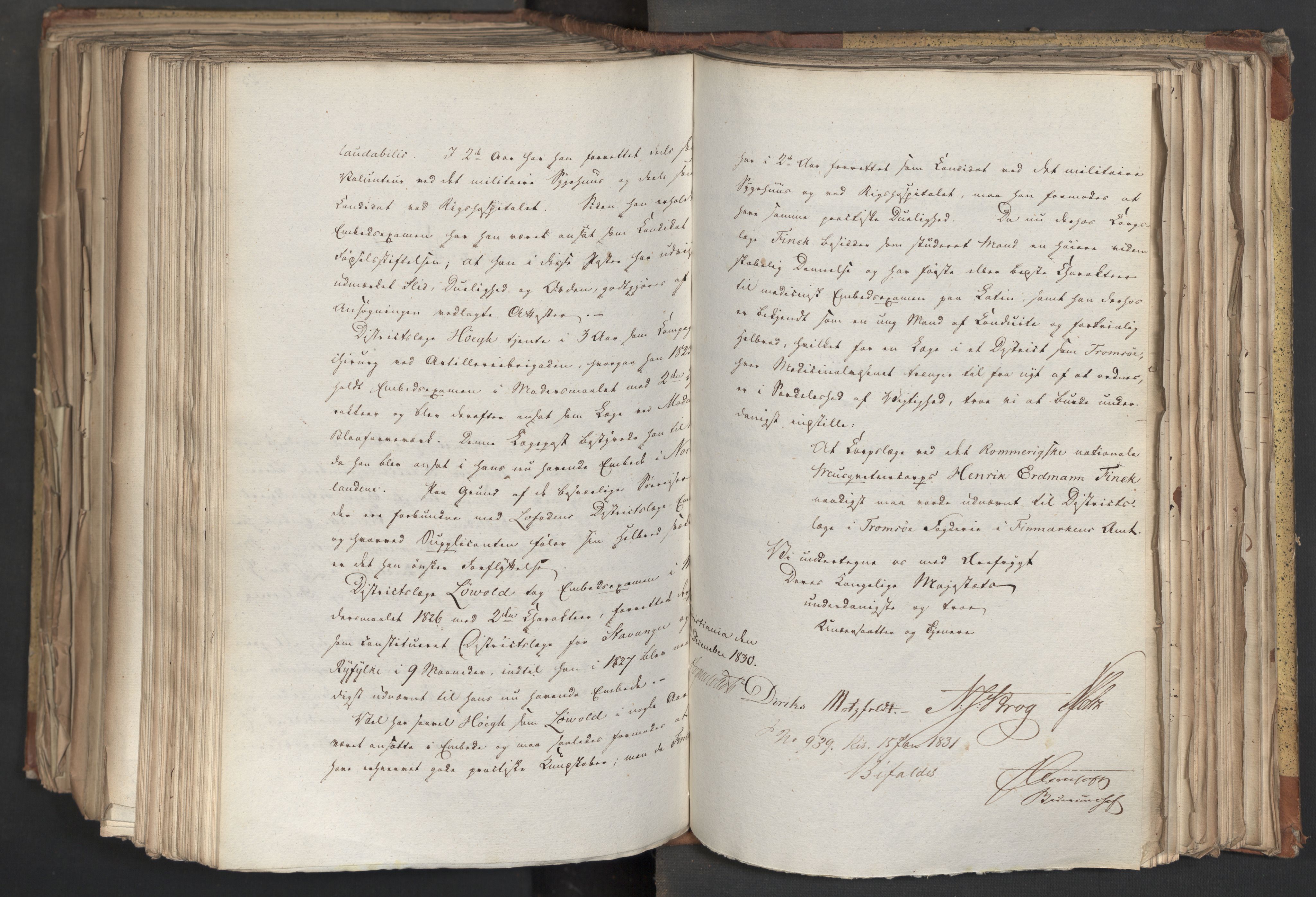 Statsrådsavdelingen i Stockholm, AV/RA-S-1003/D/Da/L0068: Regjeringsinnstillinger nr. 660-876, 1830, p. 575