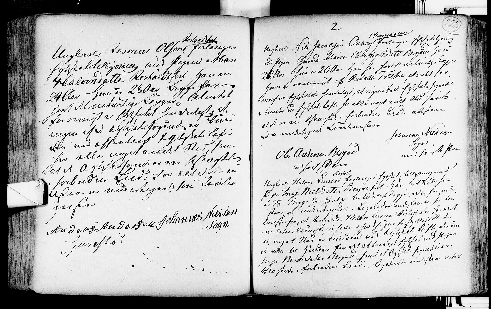 Lardal kirkebøker, AV/SAKO-A-350/F/Fa/L0004: Parish register (official) no. i 4, 1733-1815, p. 222