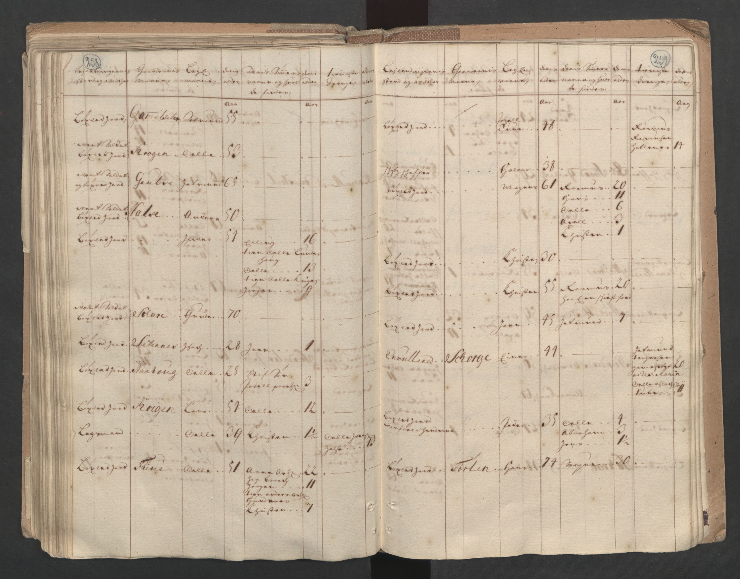 RA, Census (manntall) 1701, no. 10: Sunnmøre fogderi, 1701, p. 258-259