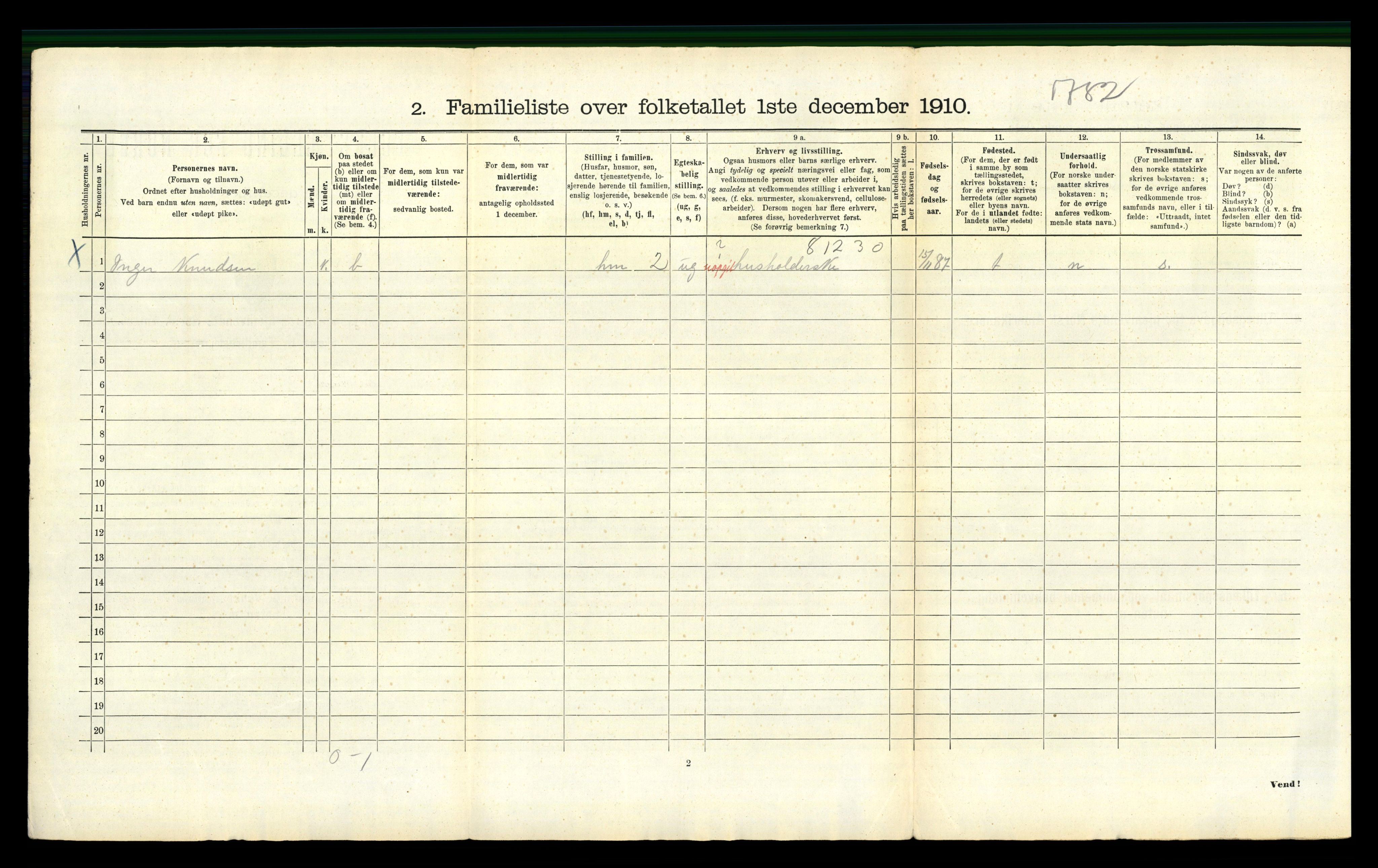 RA, 1910 census for Bergen, 1910, p. 44318