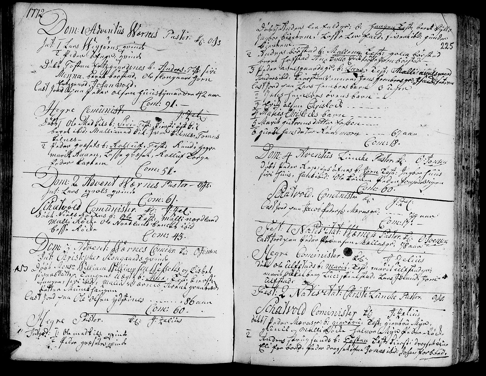 Ministerialprotokoller, klokkerbøker og fødselsregistre - Nord-Trøndelag, SAT/A-1458/709/L0057: Parish register (official) no. 709A05, 1755-1780, p. 225
