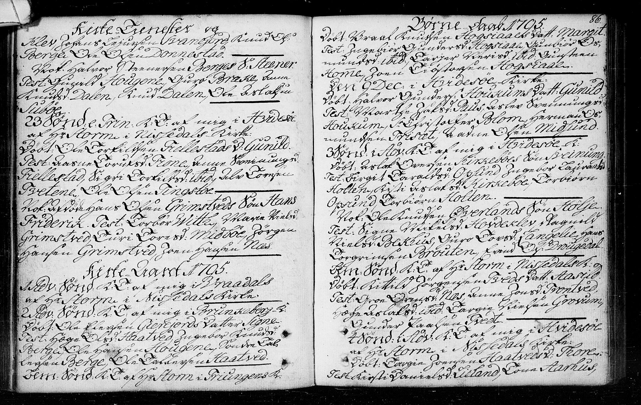 Kviteseid kirkebøker, AV/SAKO-A-276/F/Fa/L0003: Parish register (official) no. I 3, 1787-1799, p. 86