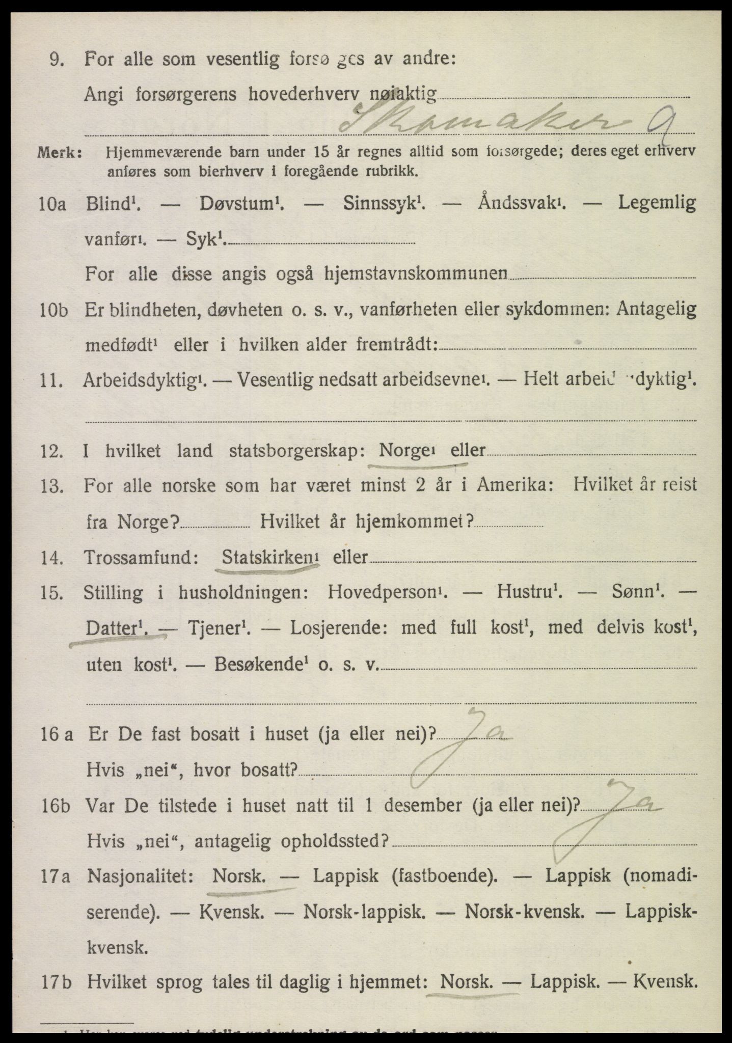 SAT, 1920 census for Røra, 1920, p. 1484