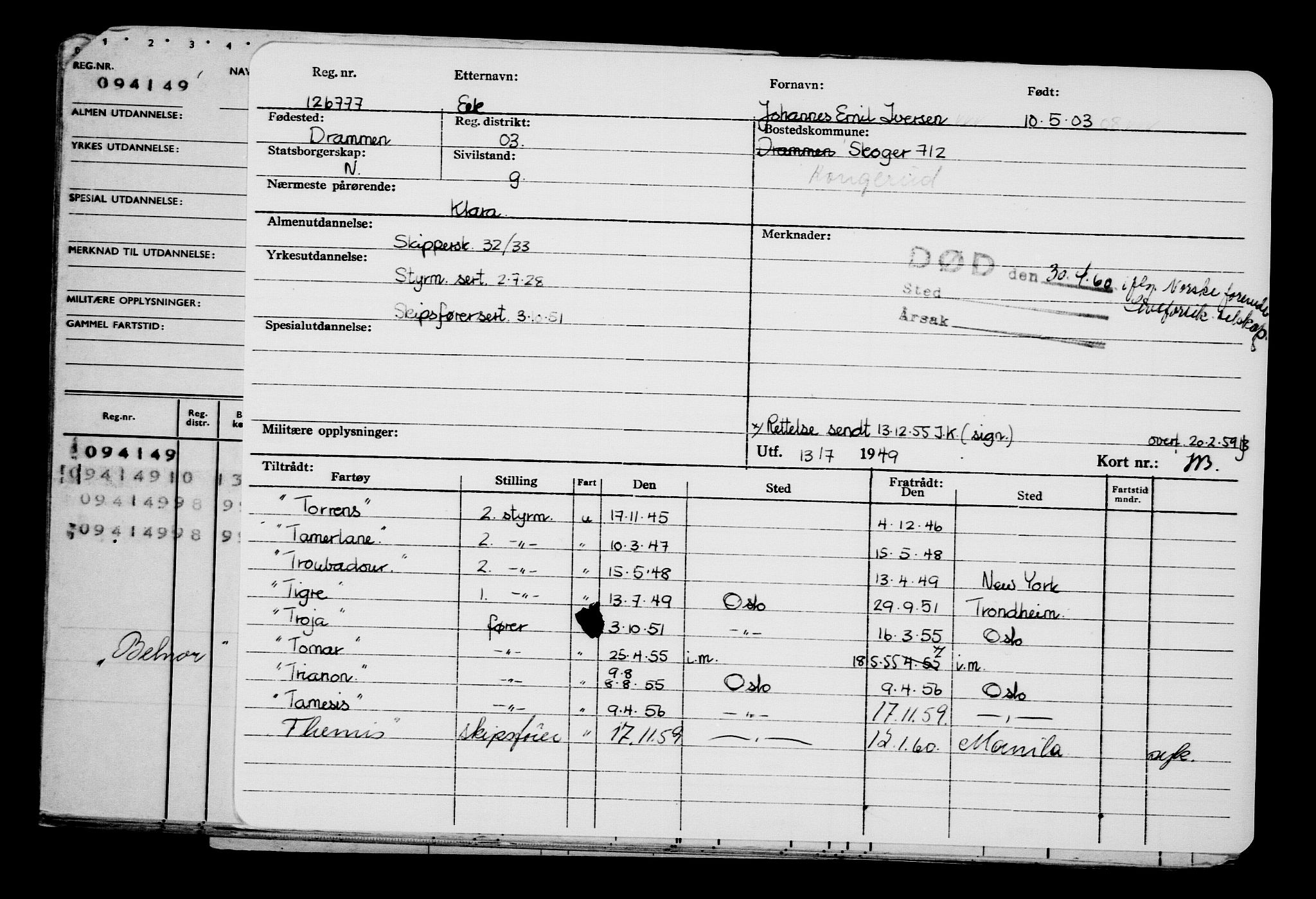 Direktoratet for sjømenn, AV/RA-S-3545/G/Gb/L0049: Hovedkort, 1903, p. 83