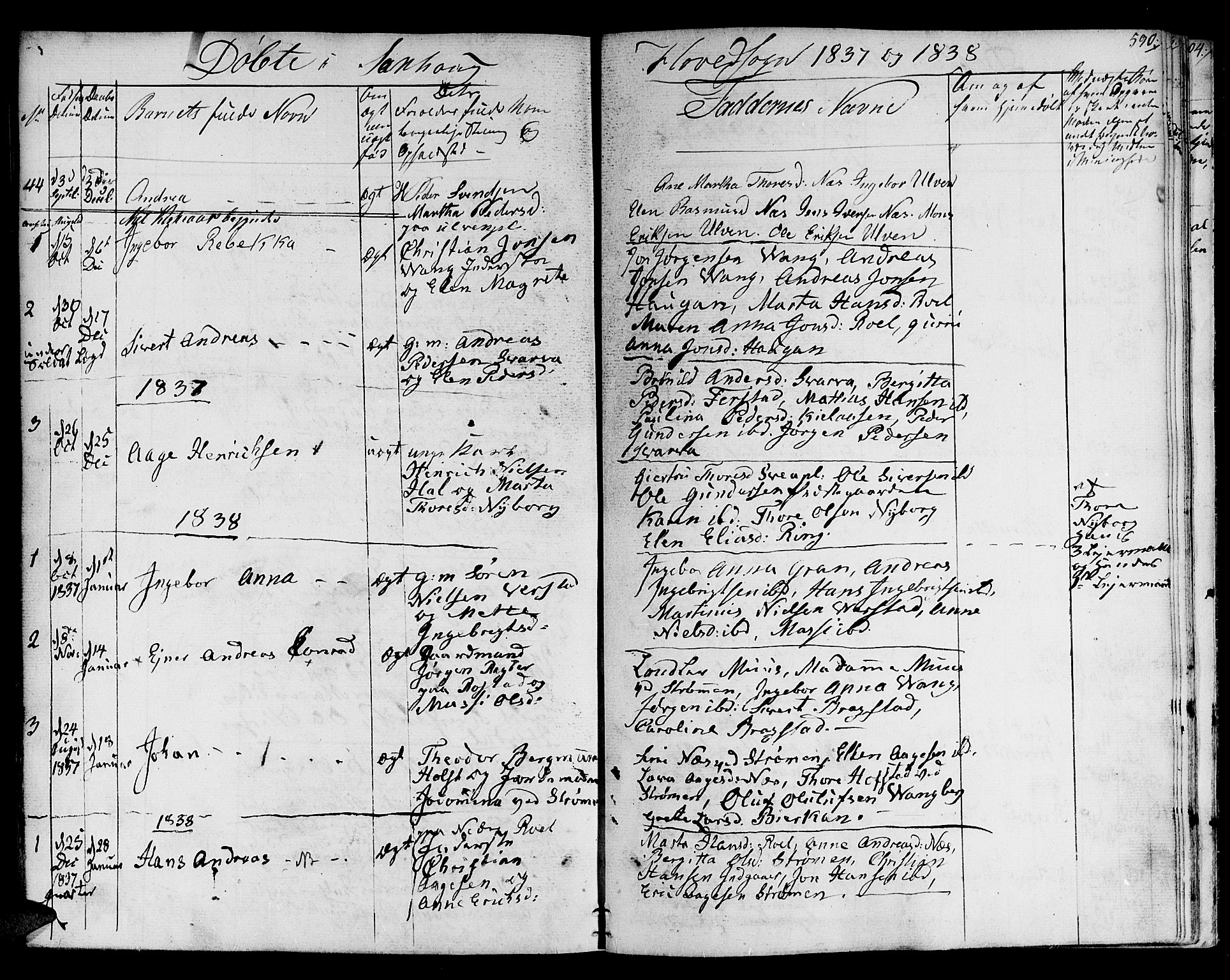 Ministerialprotokoller, klokkerbøker og fødselsregistre - Nord-Trøndelag, SAT/A-1458/730/L0277: Parish register (official) no. 730A06 /1, 1830-1839, p. 590