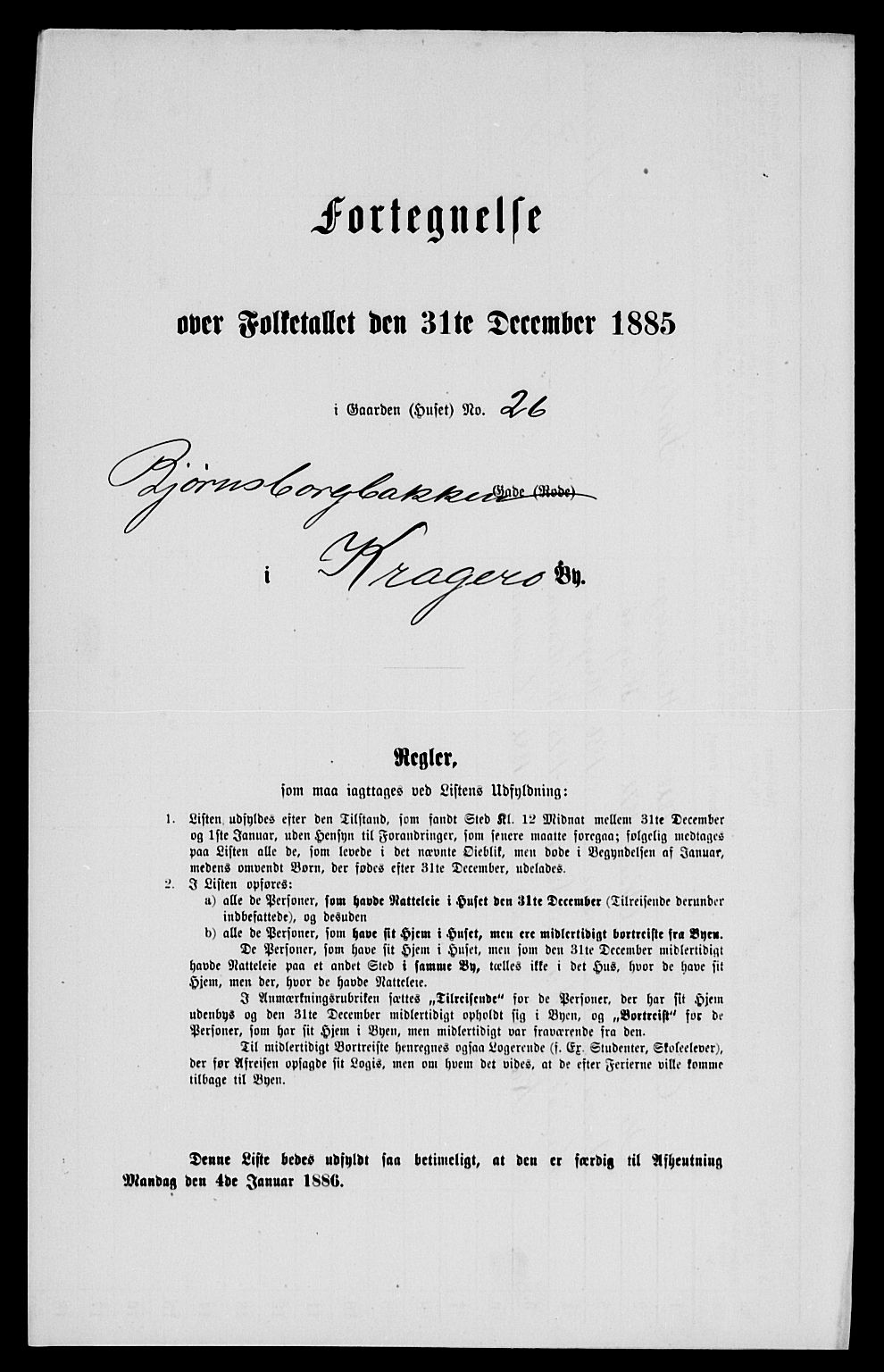 SAKO, 1885 census for 0801 Kragerø, 1885, p. 936