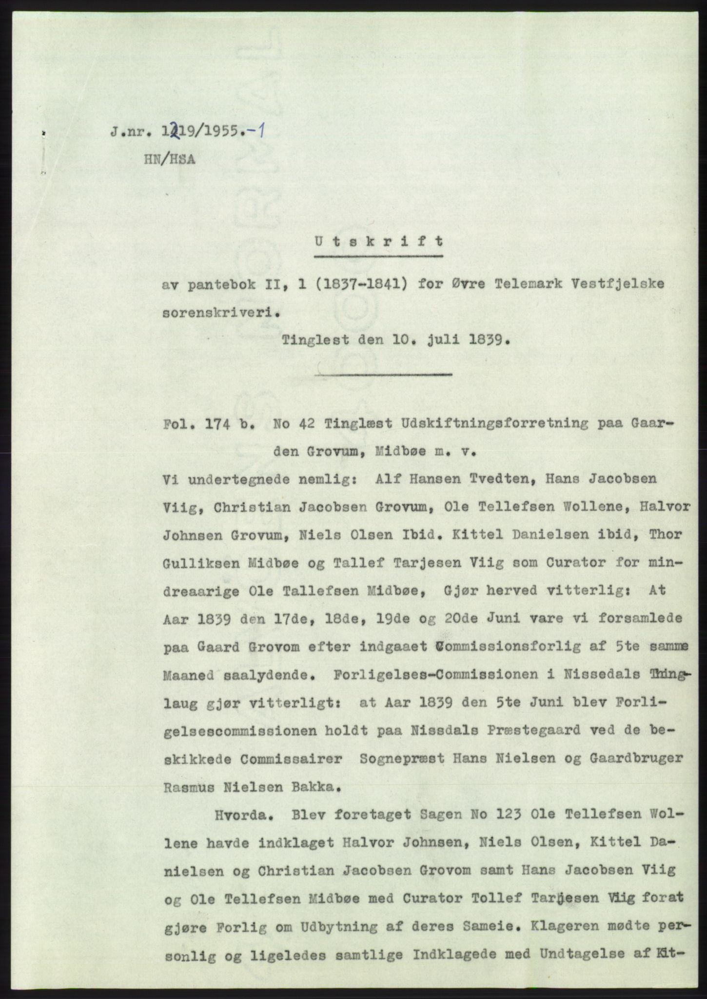 Statsarkivet i Kongsberg, SAKO/A-0001, 1955-1956, p. 9