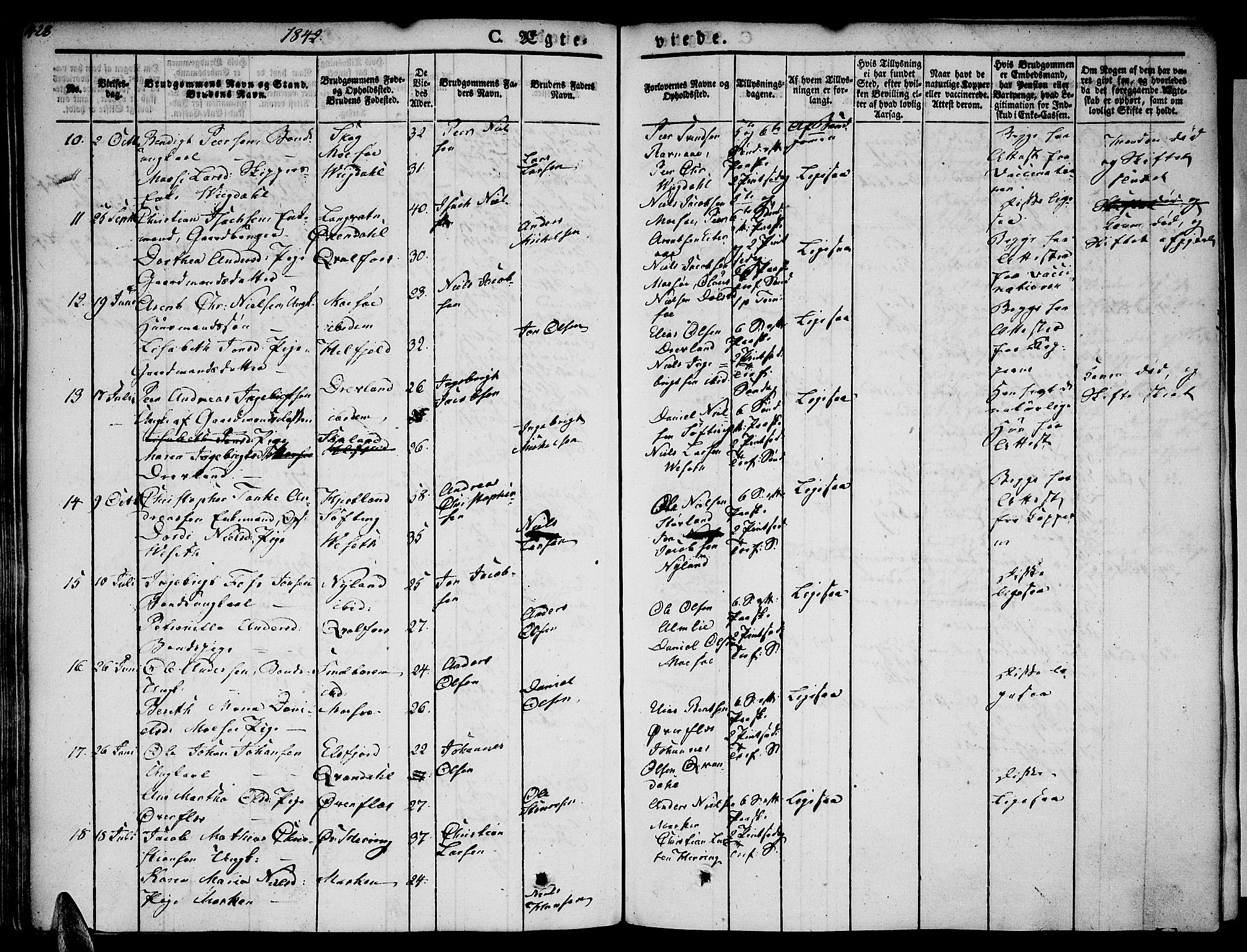 Ministerialprotokoller, klokkerbøker og fødselsregistre - Nordland, AV/SAT-A-1459/820/L0290: Parish register (official) no. 820A11, 1826-1845, p. 428