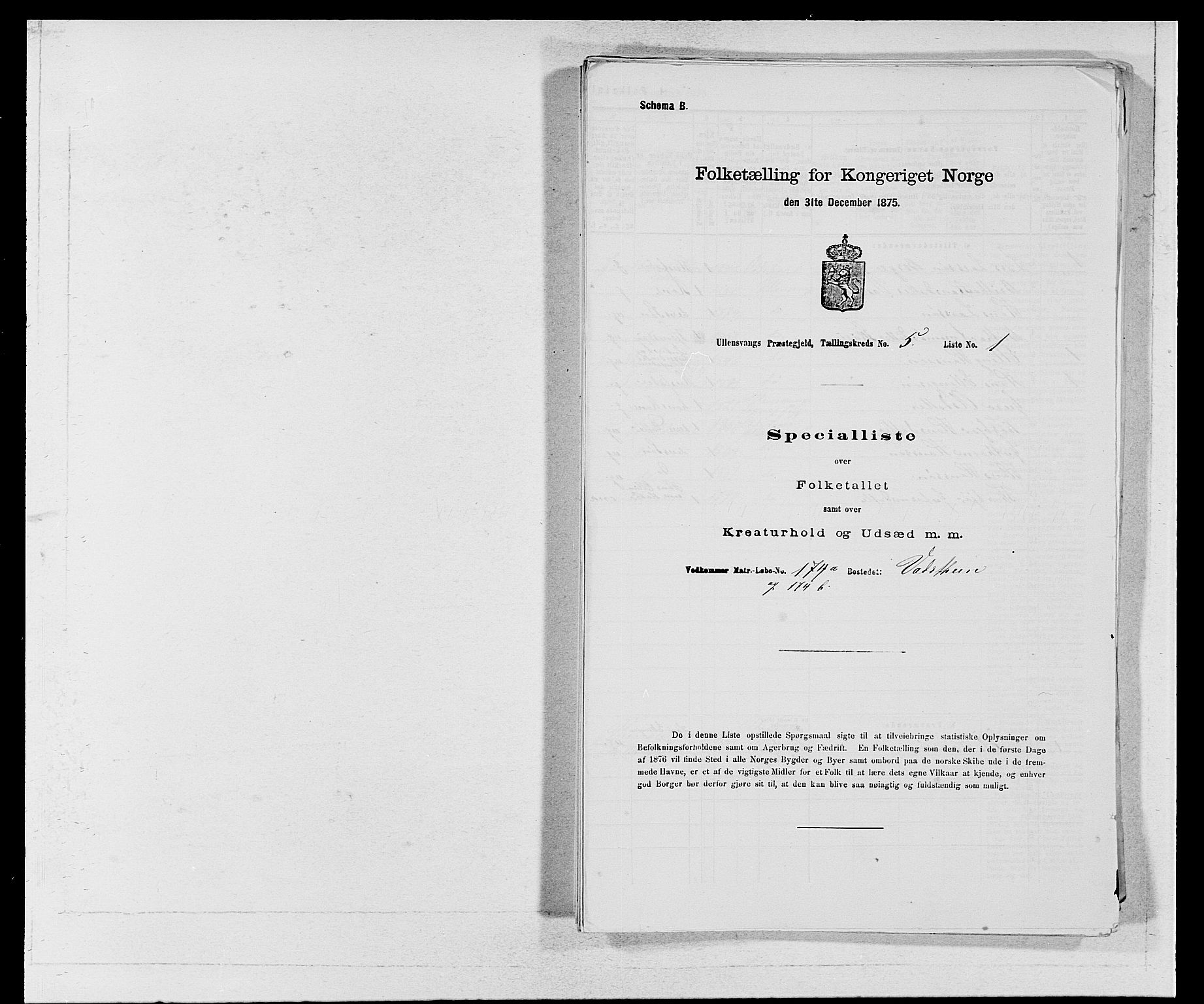 SAB, 1875 census for 1230P Ullensvang, 1875, p. 387