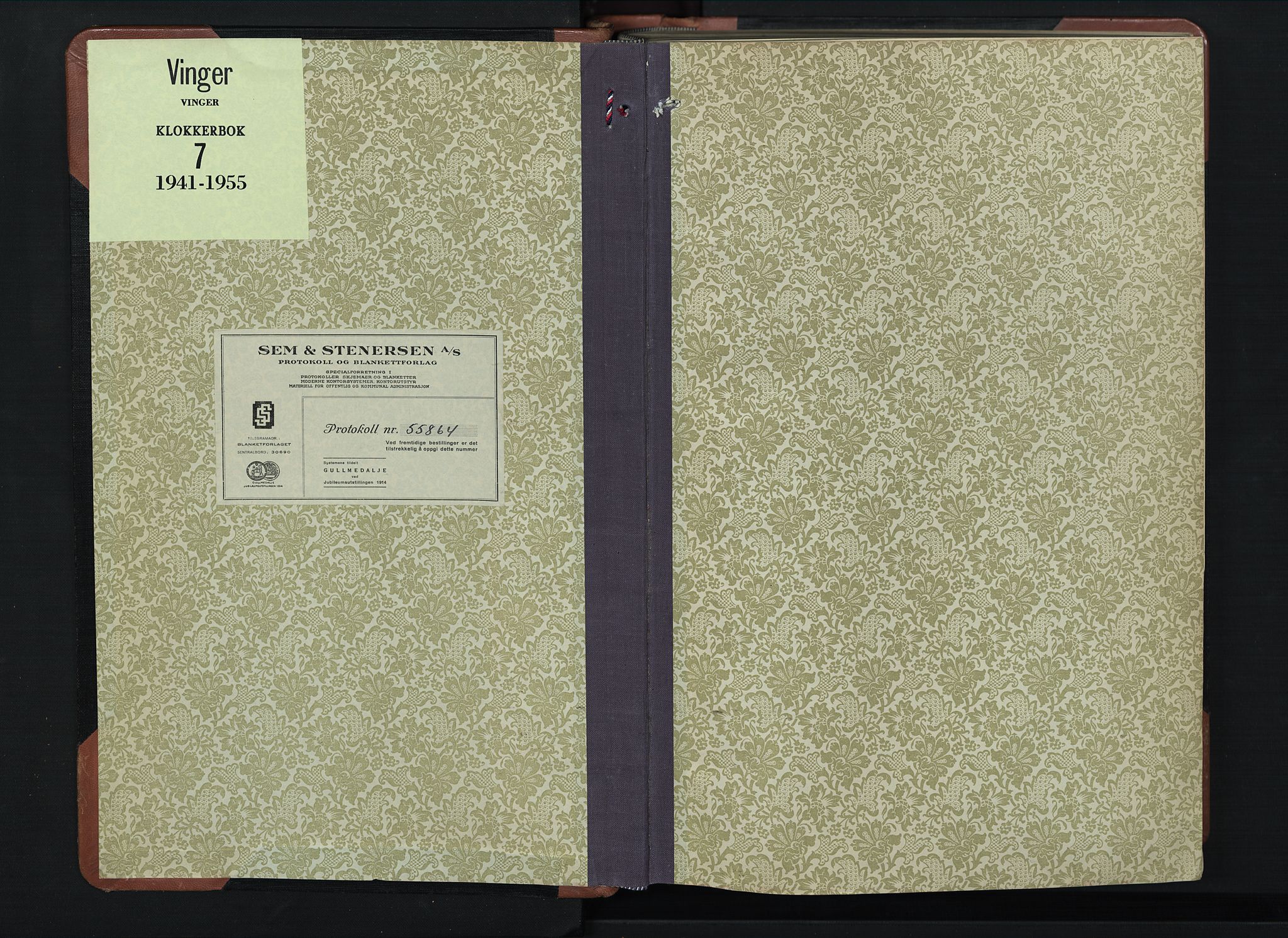 Vinger prestekontor, AV/SAH-PREST-024/H/Ha/Hab/L0007: Parish register (copy) no. 7, 1941-1955