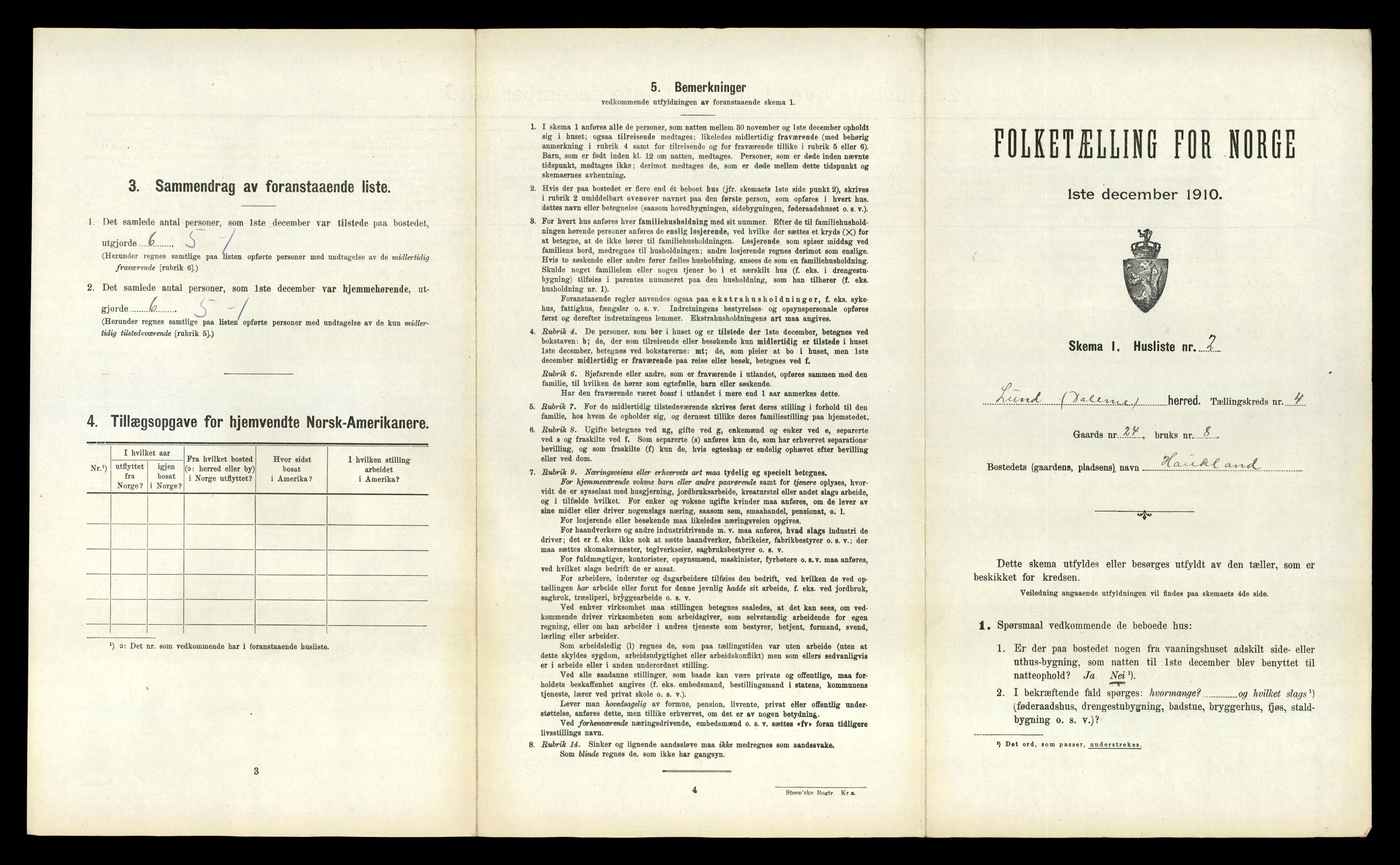 RA, 1910 census for Lund, 1910, p. 282