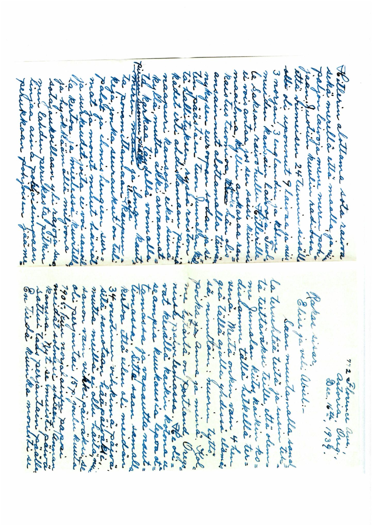 Elise Balos brevsamling, FMFB/A-1082/F/Fb/L0009: Brev fra Hans J. Lilleeng til sin mor Sofie Lilleeng, 1939