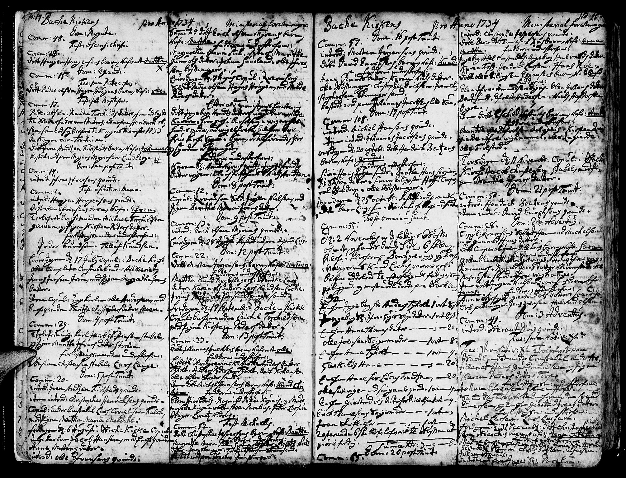 Ministerialprotokoller, klokkerbøker og fødselsregistre - Sør-Trøndelag, SAT/A-1456/606/L0276: Parish register (official) no. 606A01 /2, 1727-1779, p. 14-15