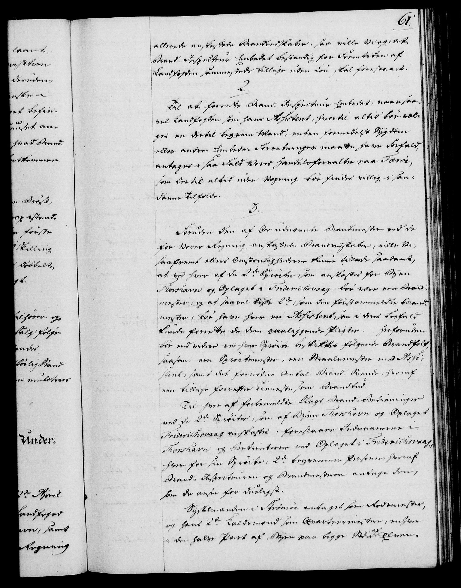 Rentekammeret, Kammerkanselliet, AV/RA-EA-3111/G/Gg/Gga/L0013: Norsk ekspedisjonsprotokoll med register (merket RK 53.13), 1784-1787, p. 61