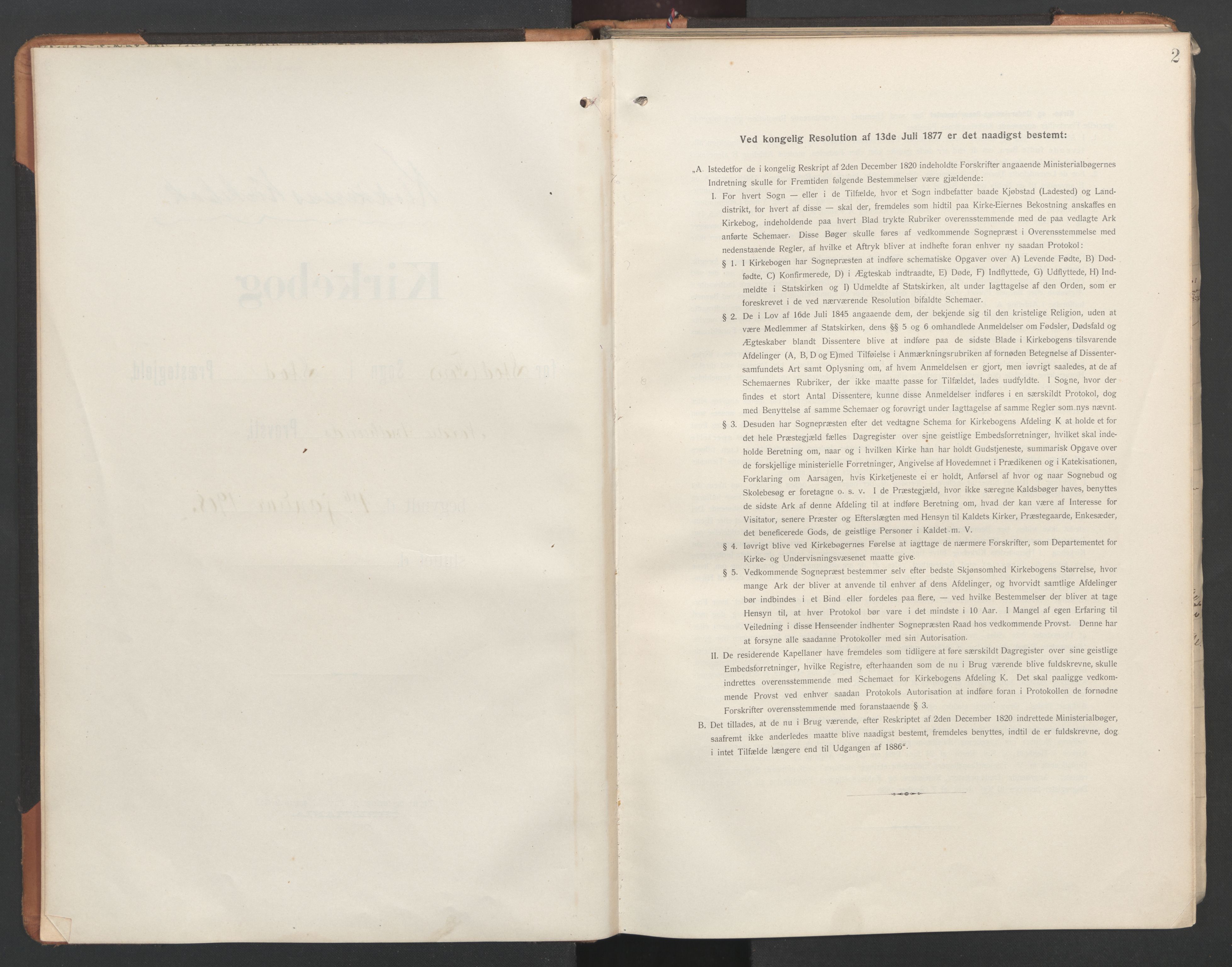 Ministerialprotokoller, klokkerbøker og fødselsregistre - Nord-Trøndelag, AV/SAT-A-1458/746/L0455: Parish register (copy) no. 746C01, 1908-1933, p. 2