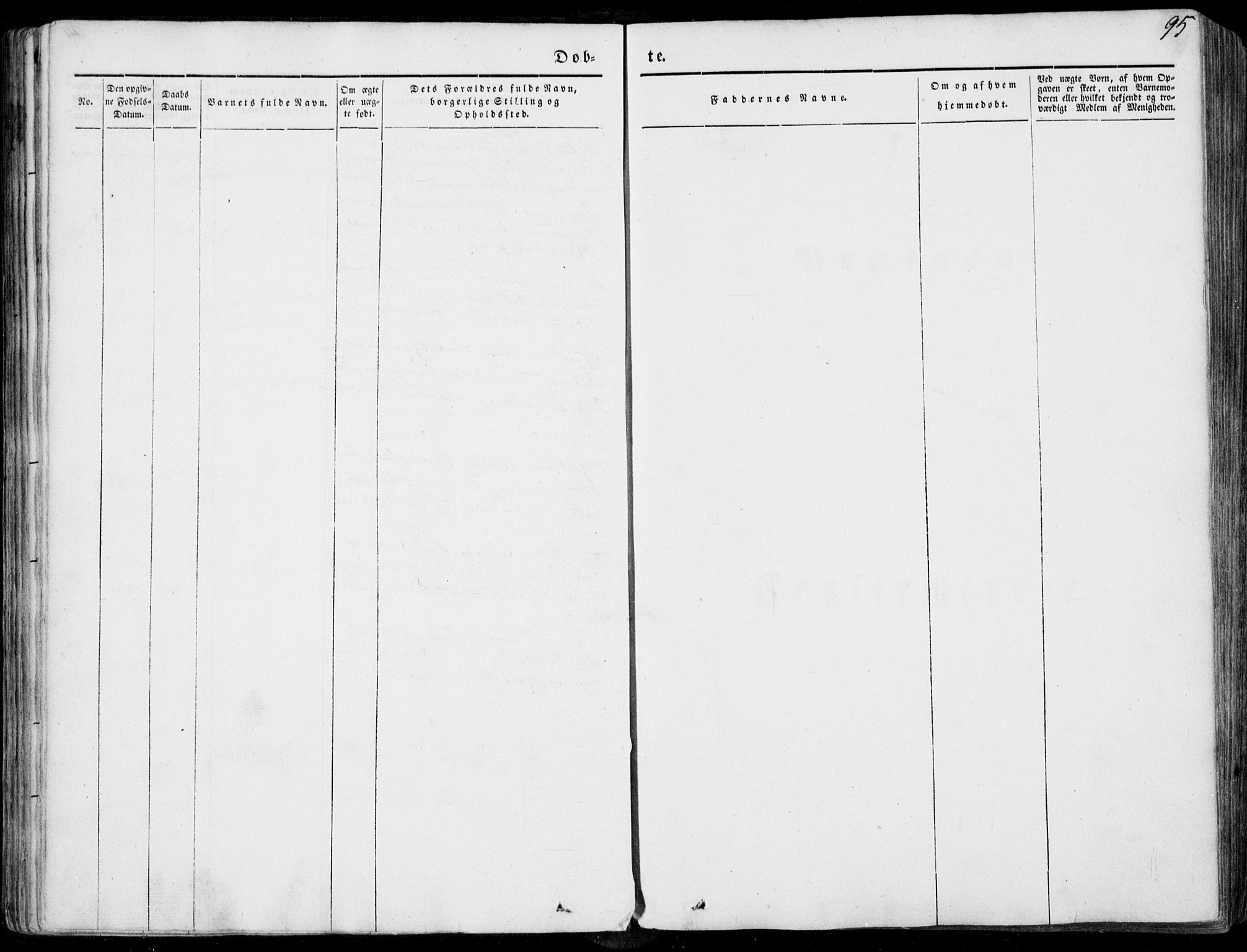 Ministerialprotokoller, klokkerbøker og fødselsregistre - Møre og Romsdal, AV/SAT-A-1454/536/L0497: Parish register (official) no. 536A06, 1845-1865, p. 95