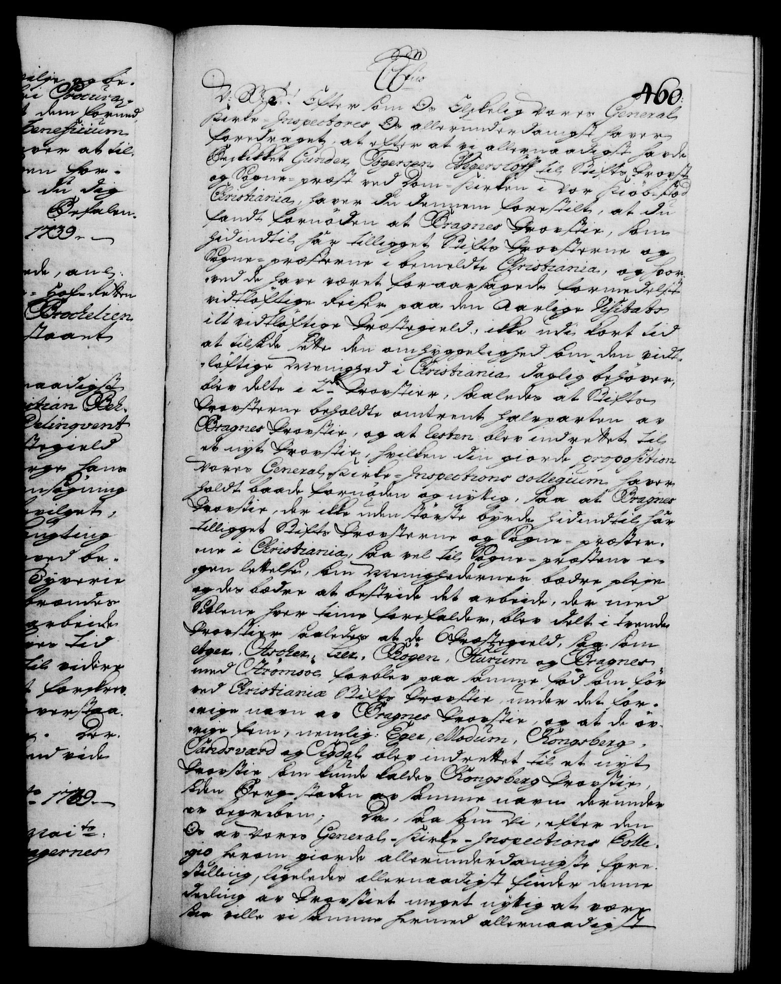 Danske Kanselli 1572-1799, AV/RA-EA-3023/F/Fc/Fca/Fcab/L0028: Norske tegnelser, 1738-1740, p. 460a