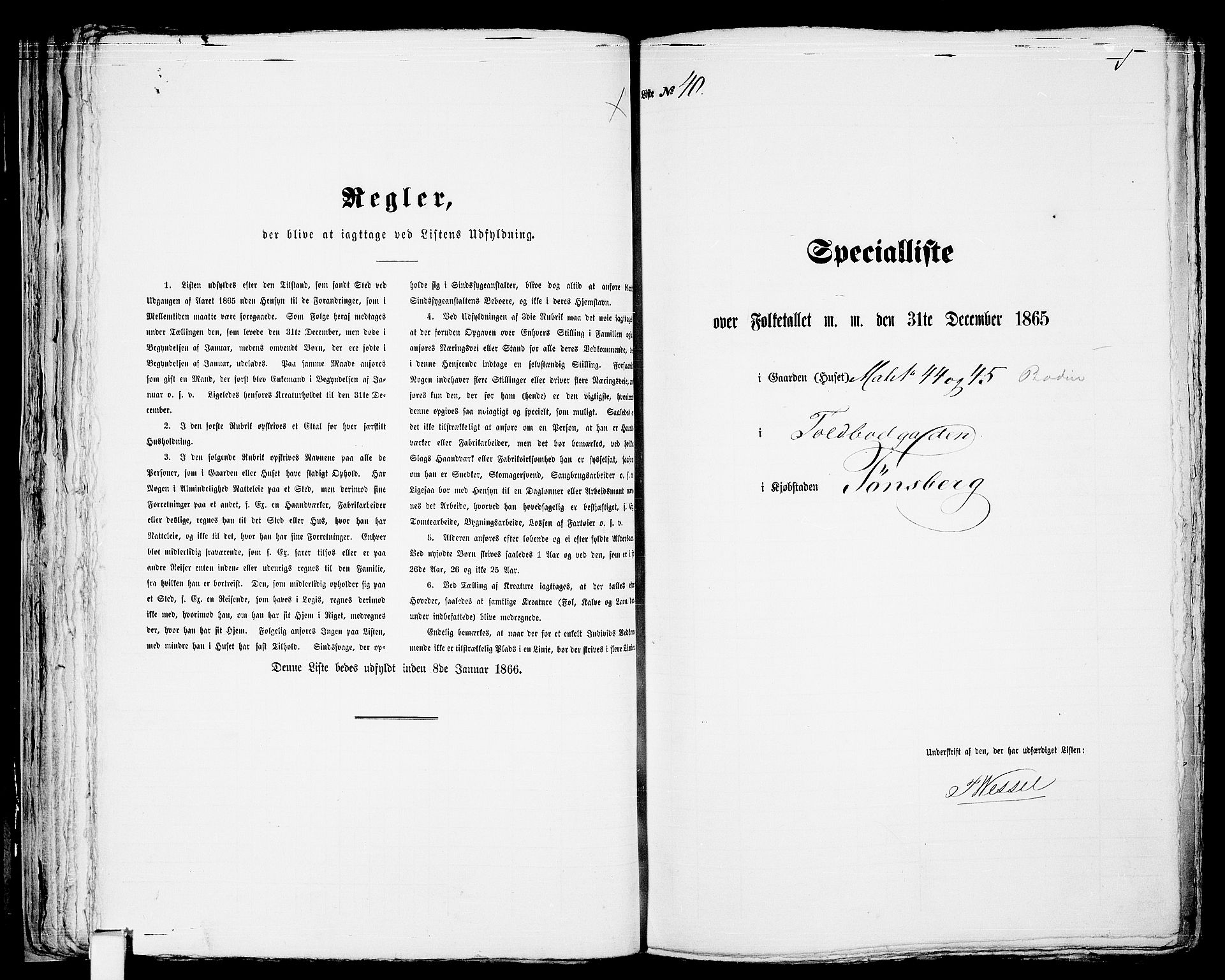 RA, 1865 census for Tønsberg, 1865, p. 93