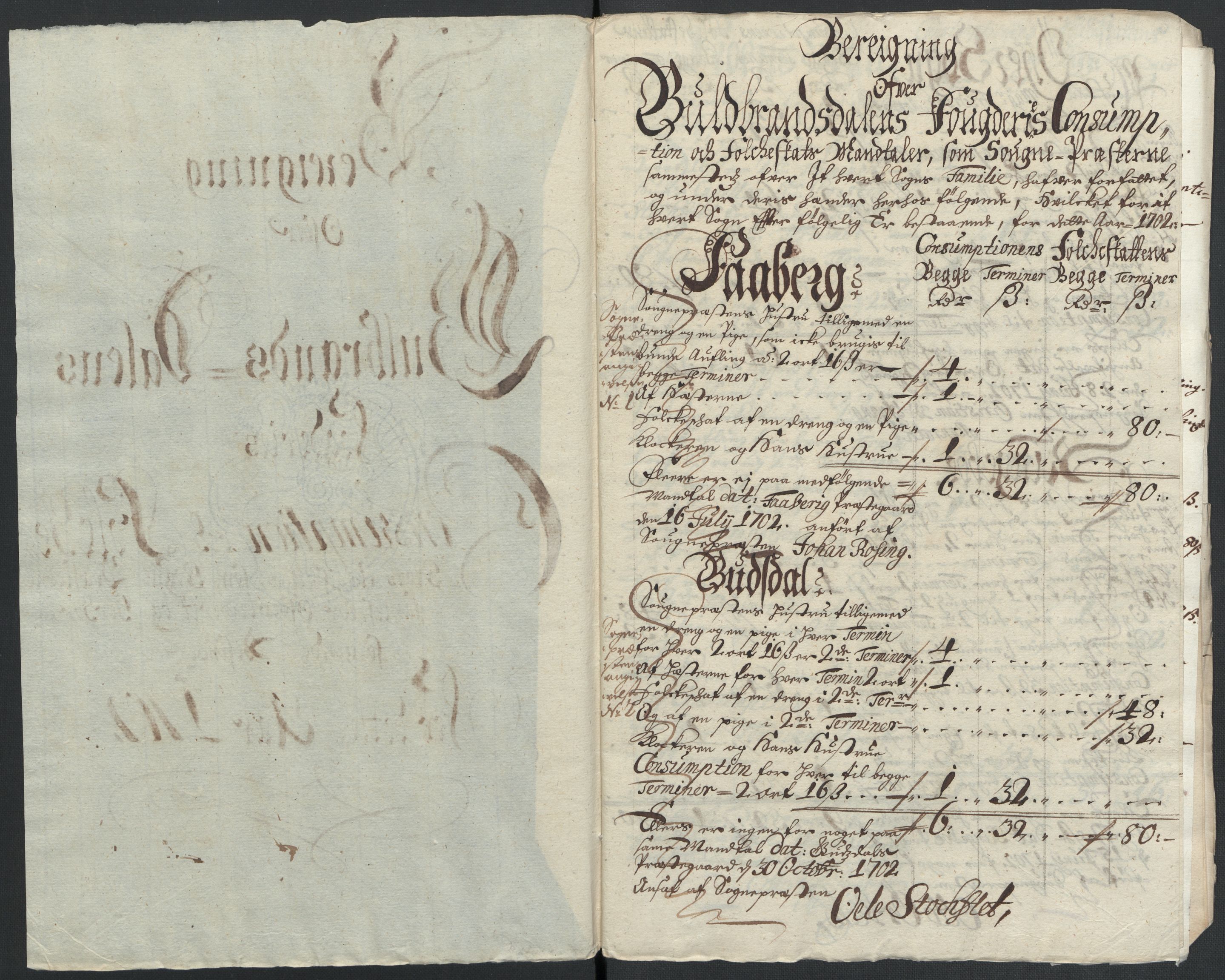 Rentekammeret inntil 1814, Reviderte regnskaper, Fogderegnskap, RA/EA-4092/R17/L1175: Fogderegnskap Gudbrandsdal, 1702, p. 123
