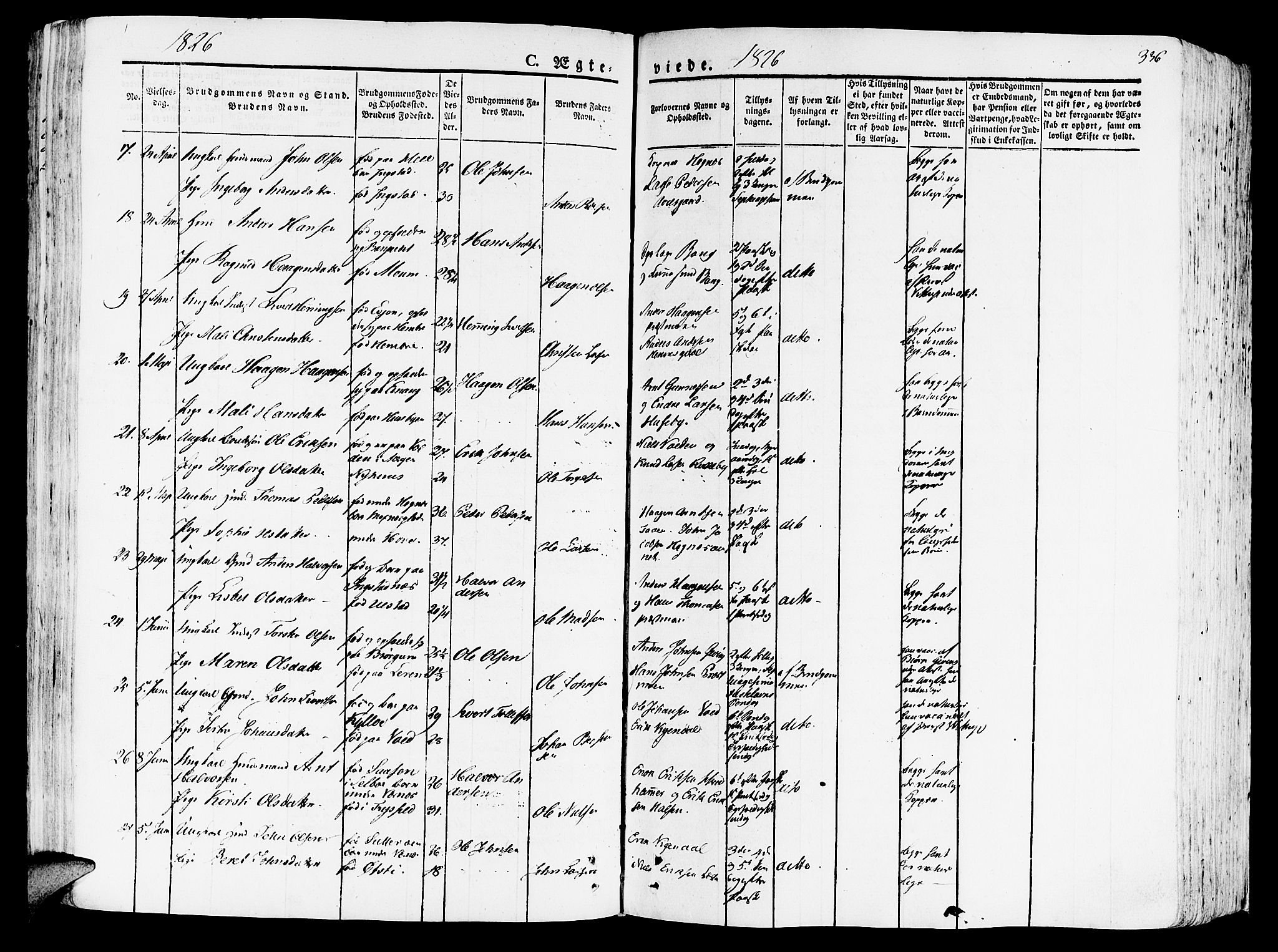 Ministerialprotokoller, klokkerbøker og fødselsregistre - Nord-Trøndelag, SAT/A-1458/709/L0070: Parish register (official) no. 709A10, 1820-1832, p. 336