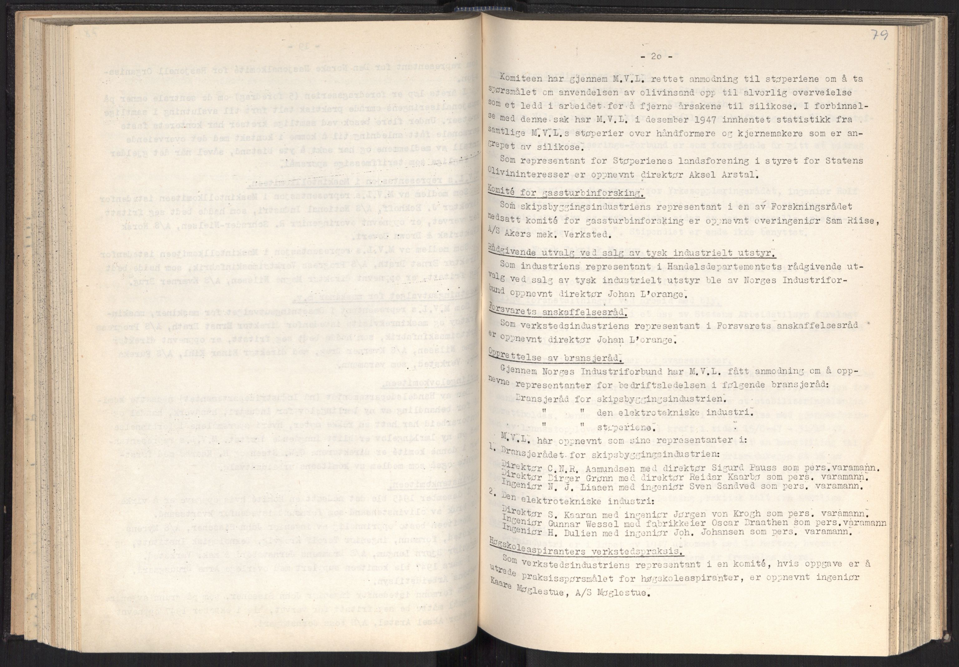 Teknologibedriftenes Landsforening TBL, AV/RA-PA-1700/A/Ad/L0007: Årsberetning med register, 1940-1951, p. 79